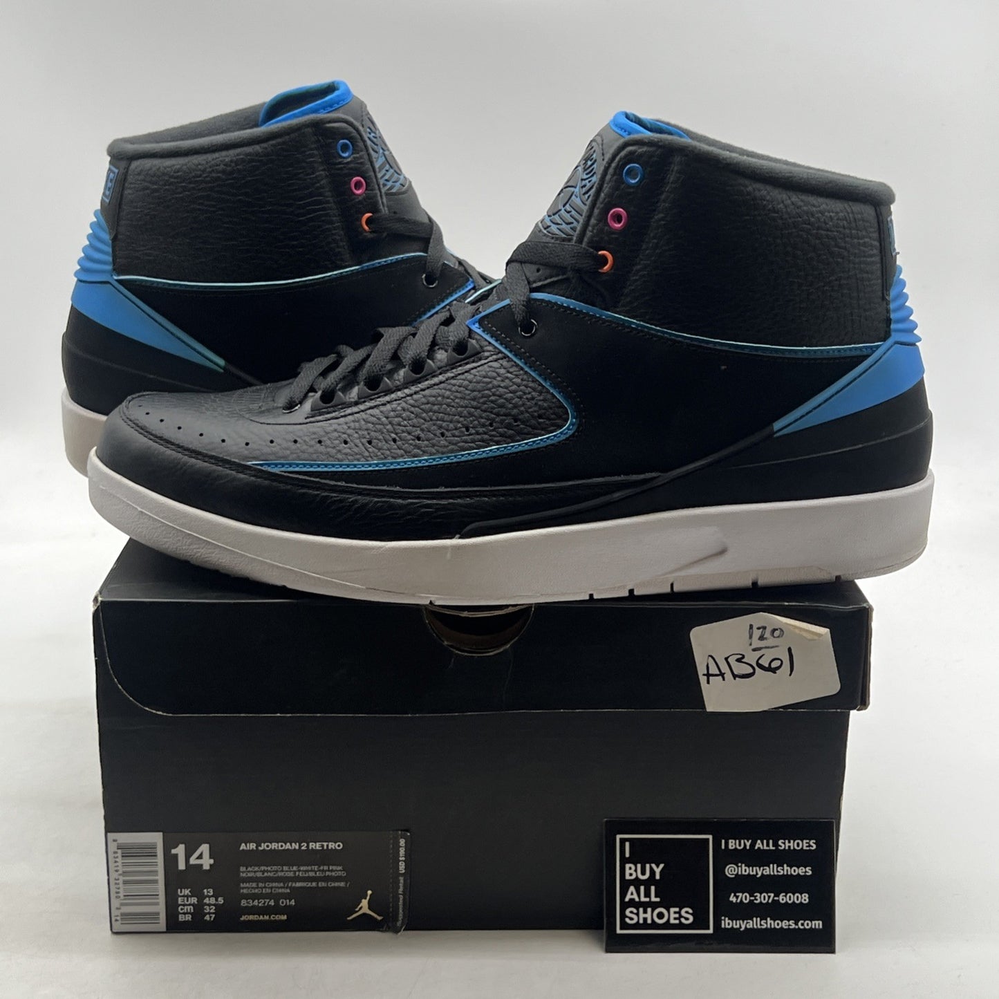 Size 14 - Air Jordan 2 Retro Radio Raheem (834274-014)