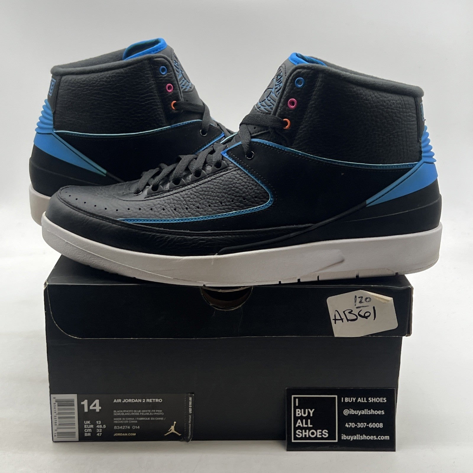 Size 14 - Air Jordan 2 Retro Radio Raheem (834274-014)