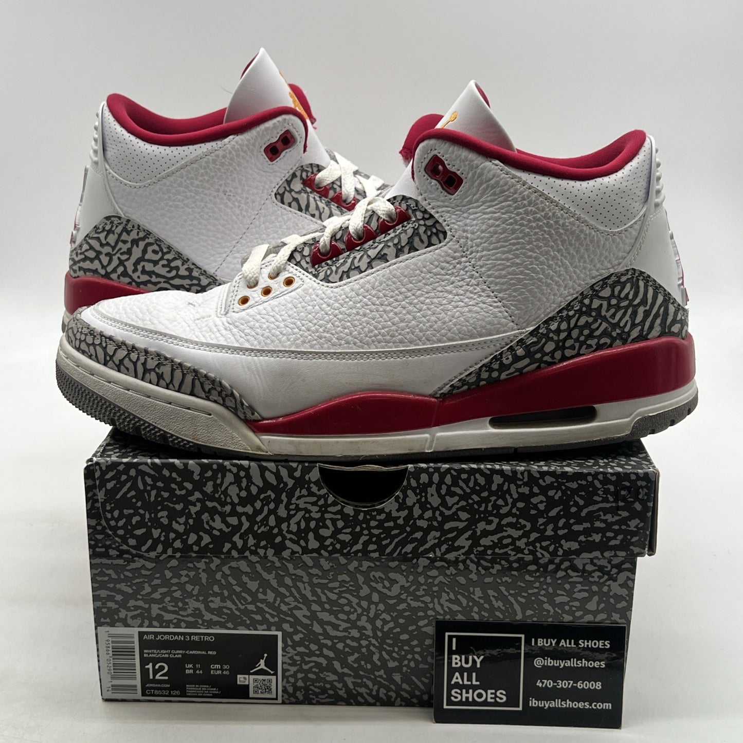 Size 12 - Air Jordan 3 Retro Mid Cardinal Red (CT8532-126)