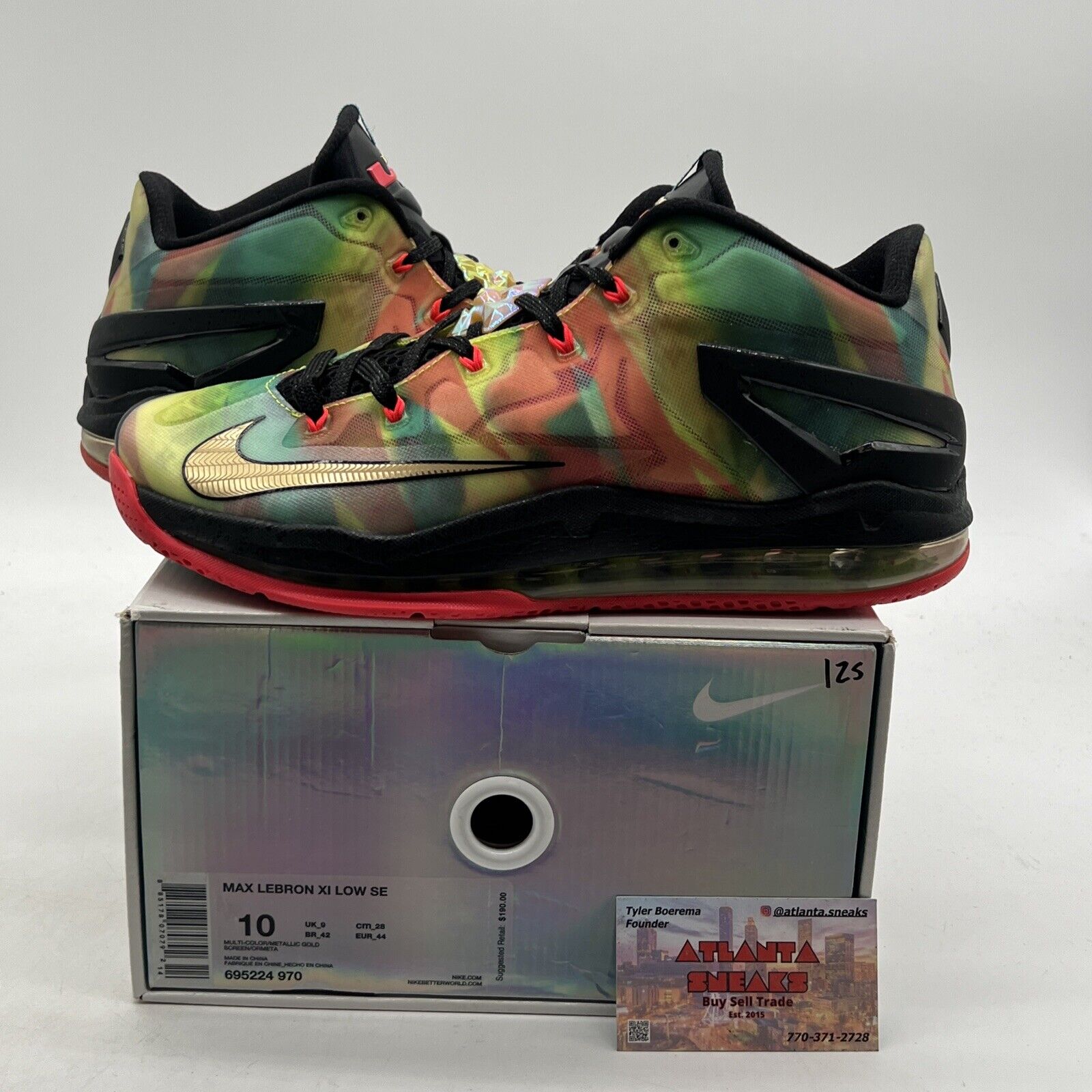 Size 10 - Nike Max LeBron 11 SE Low Multi-Color (695224-970)