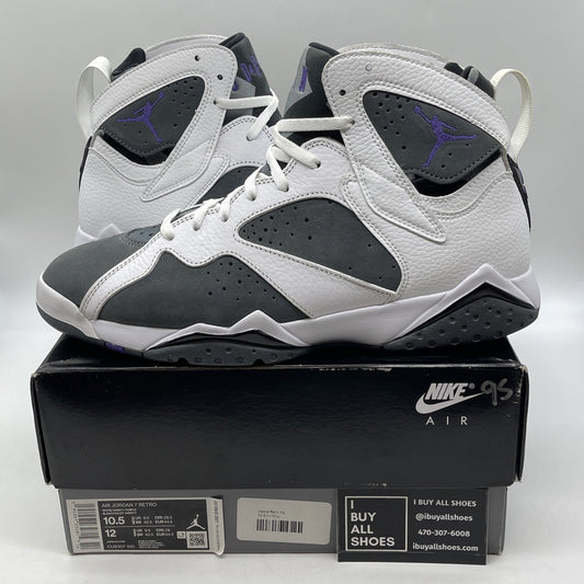 Size 10.5 - Air Jordan 7 Retro 2021 Flint Grey White Suede Leather (CU9307-100)