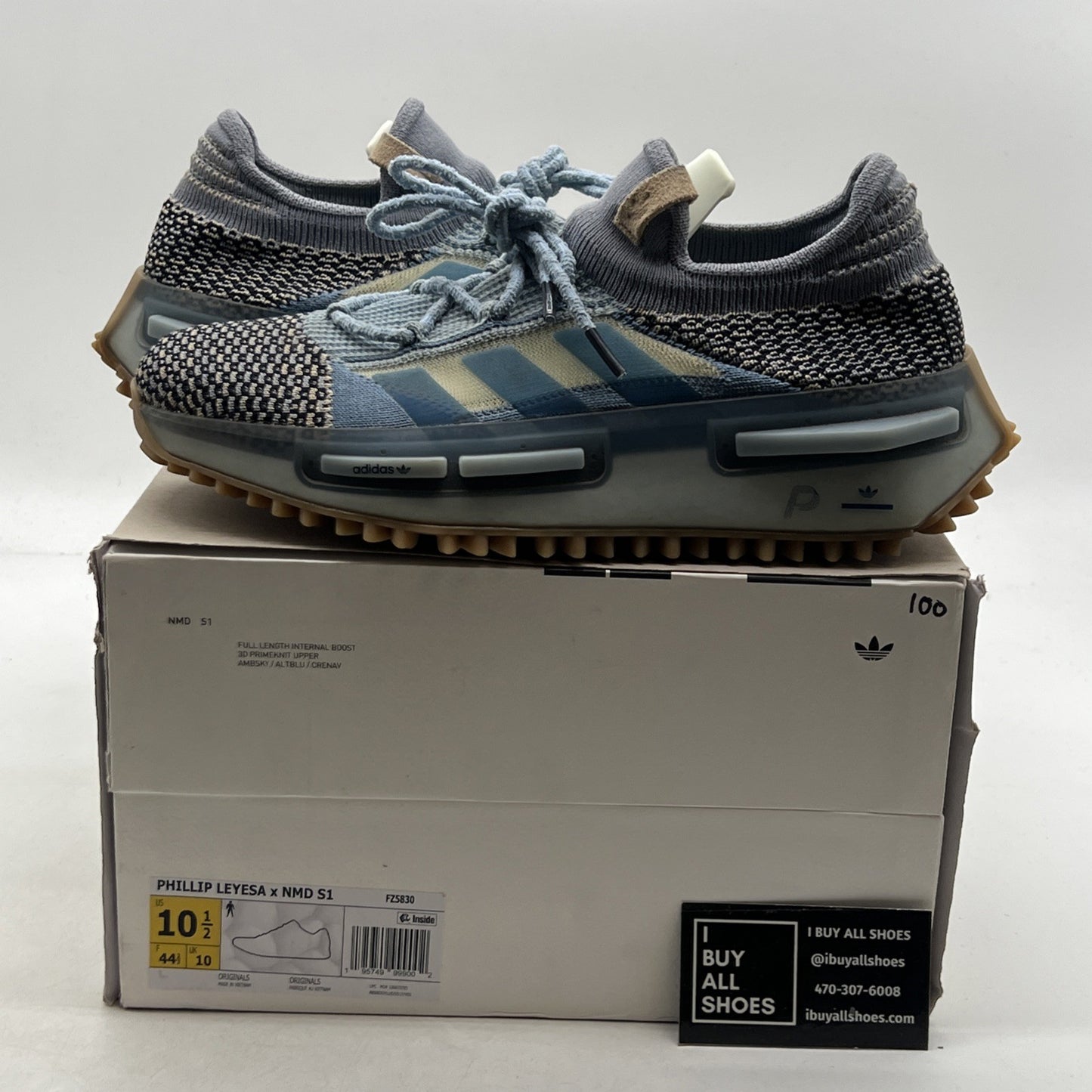 Size 10.5 - Adidas Philllllthy x NMD_S1 Ambient Sky (FZ5830)