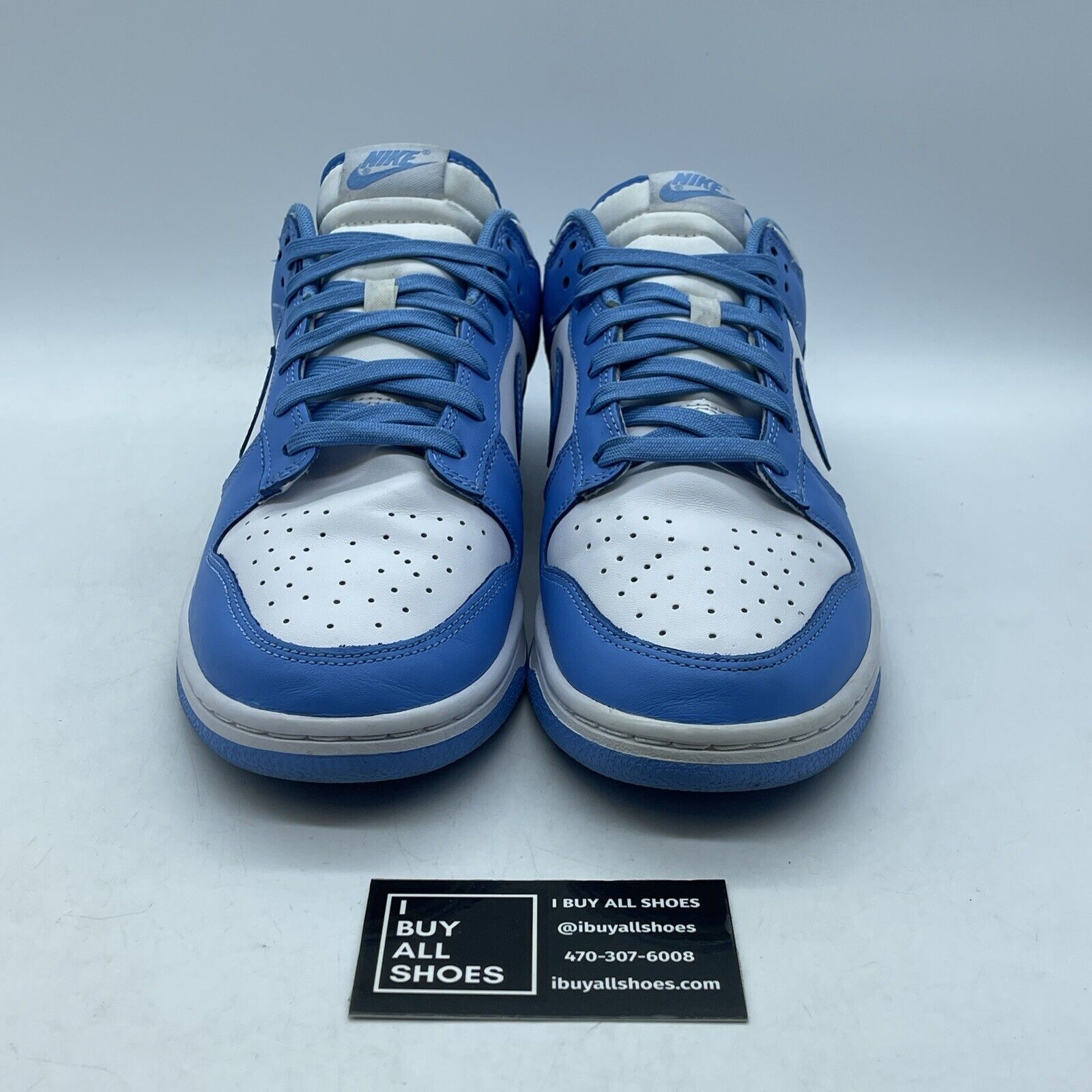 Size 10 - Nike Dunk Low University Blue white Suede Leather (DD1391-102)