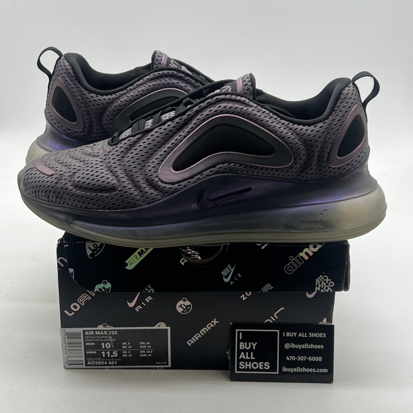 Size 10 - Nike Air Max 720 Northern Lights Night (AO2924-001)