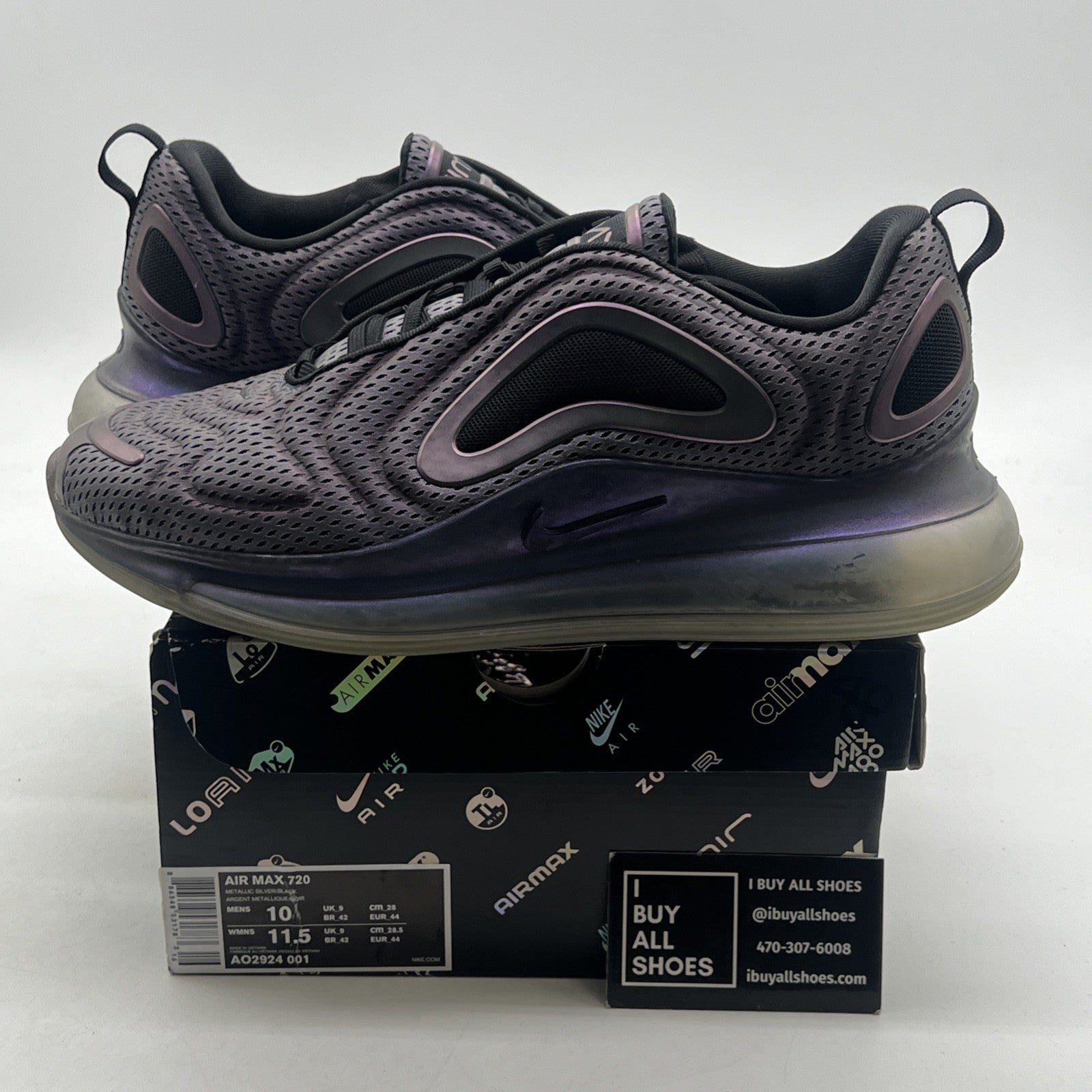 Size 10 - Nike Air Max 720 Northern Lights Night (AO2924-001)