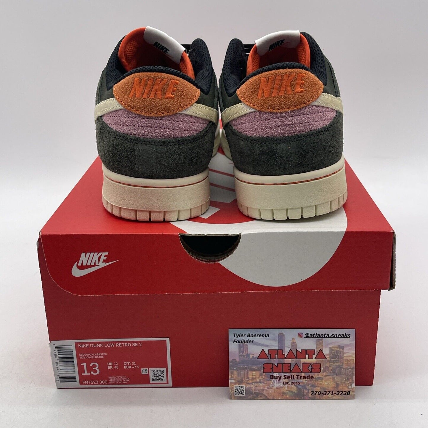 Size 13 - Nike Dunk SE Low Gone Fishing - Rainbow Trout Suede (FN7523-300)