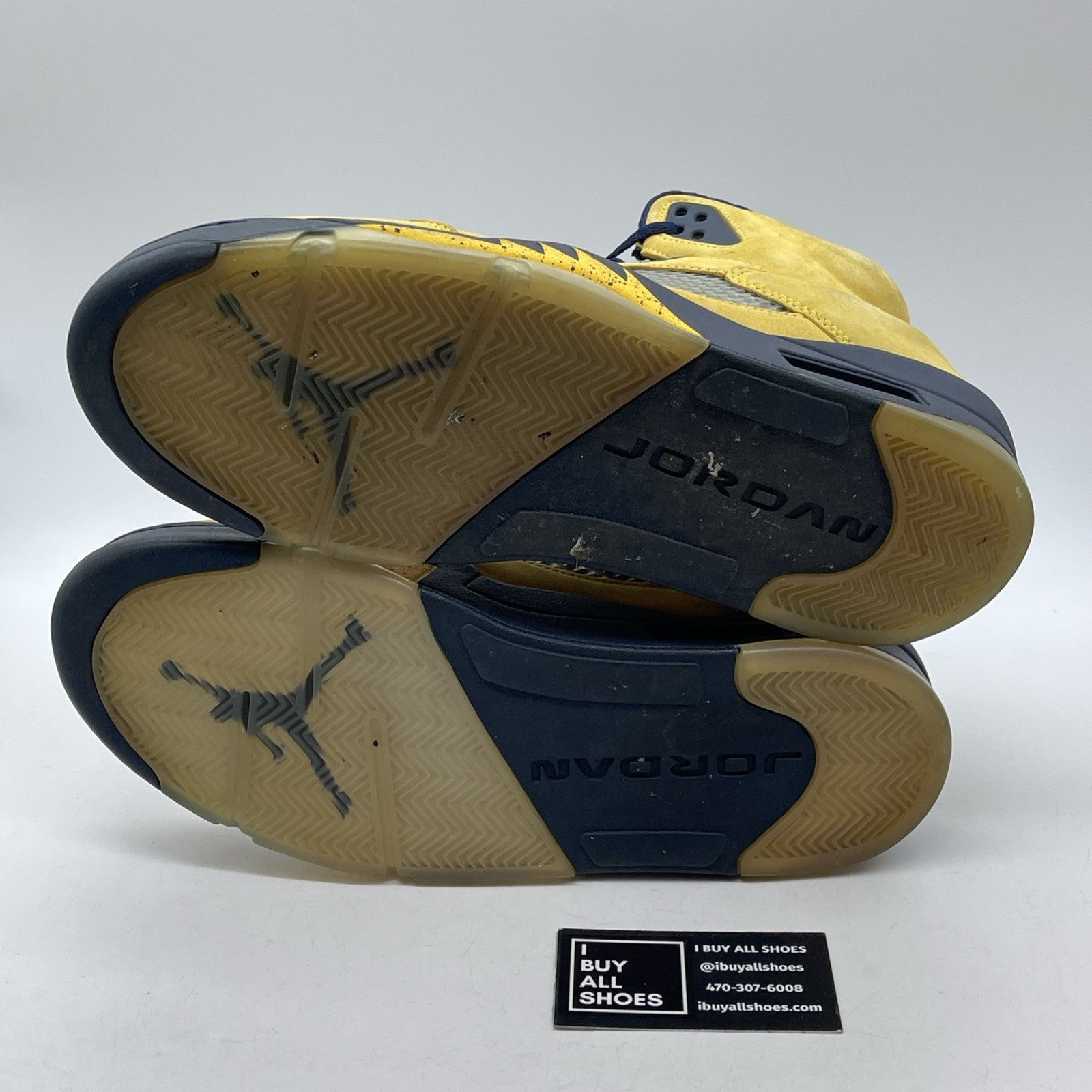 Size 11.5 - Air Jordan 5 Retro SP Michigan Yellow Black Suede (CQ9541-704)