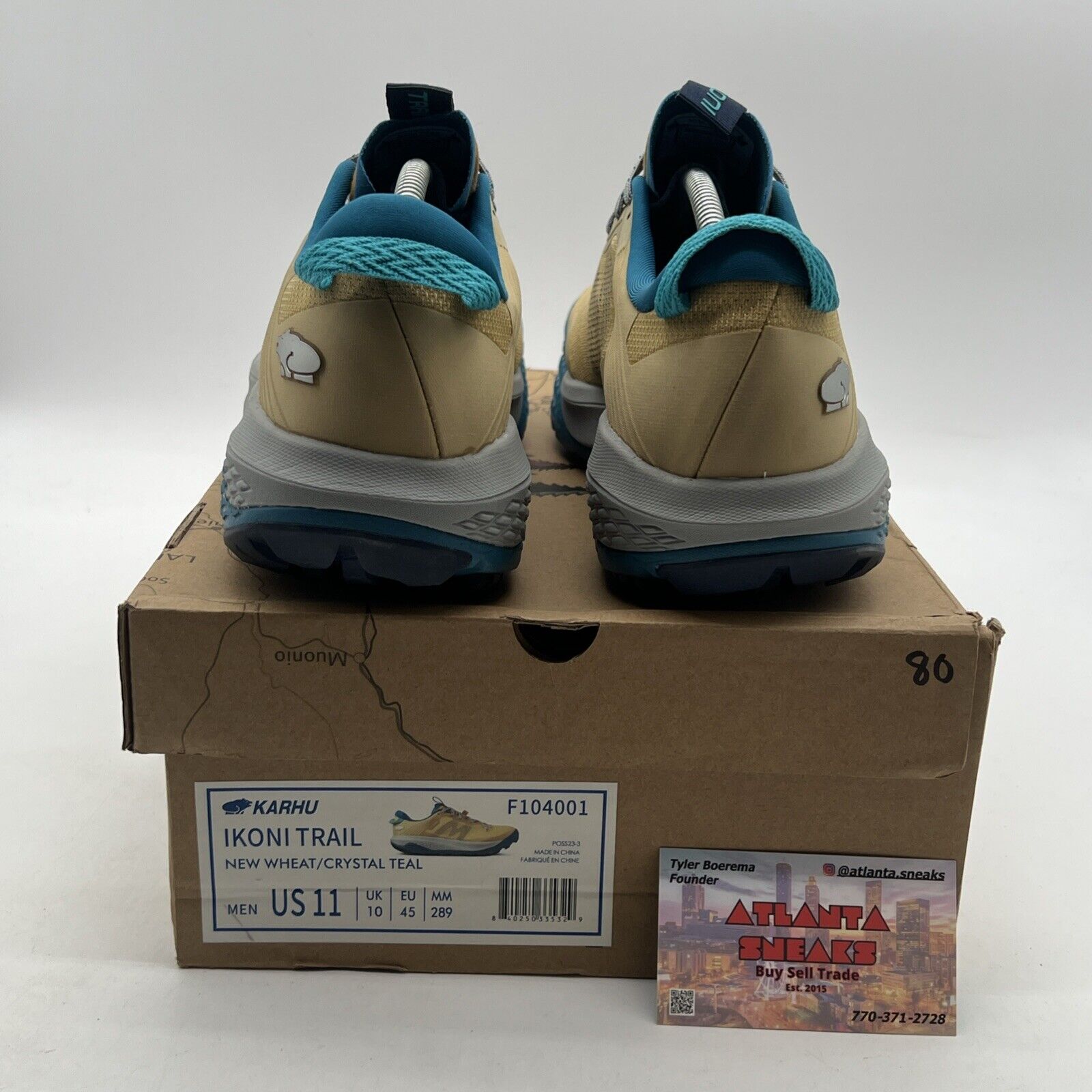 Size 11 - Karhu Finnish Sportsbear Ikoni Trail Wheat Teal Shoes (F104001)
