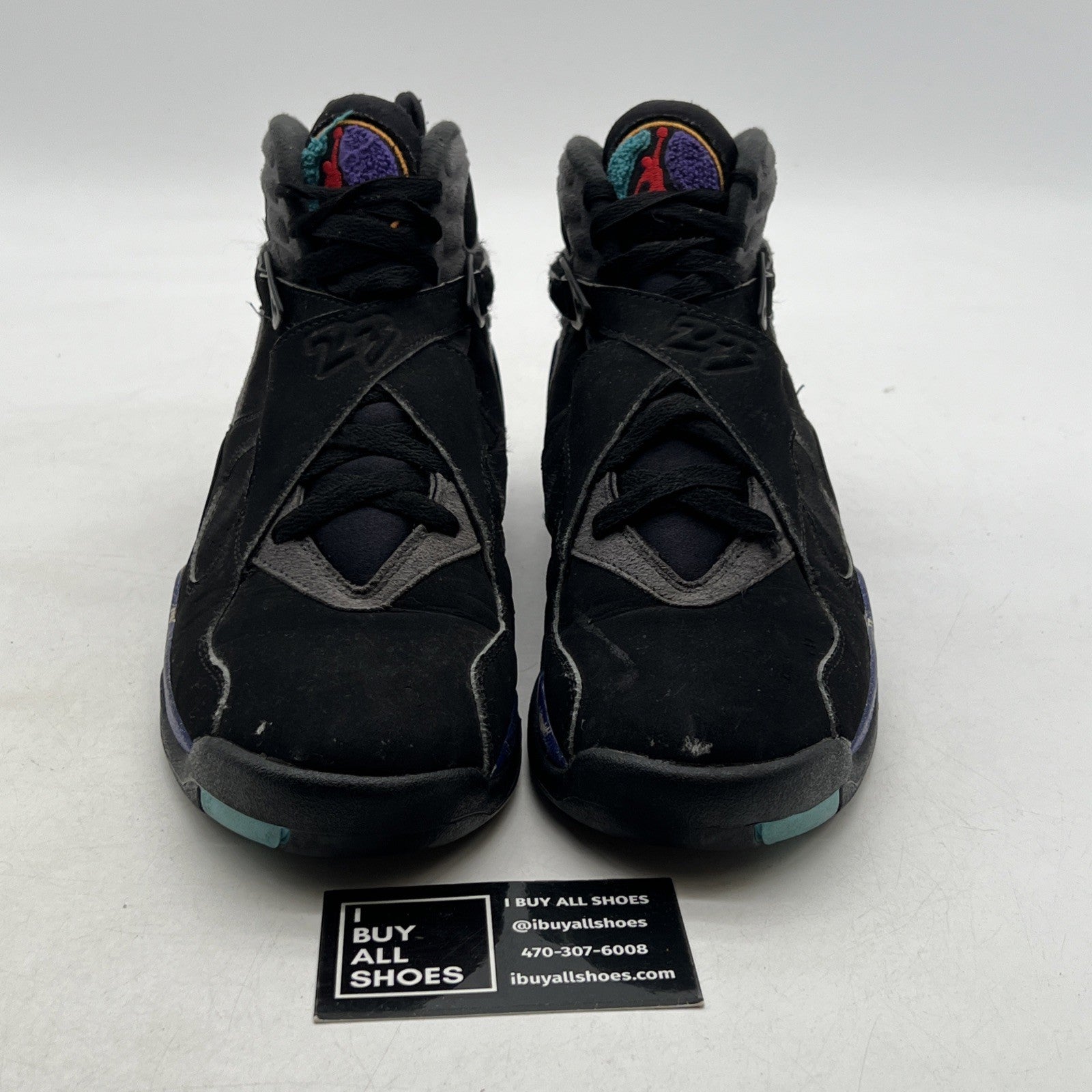 Size 8 - Air Jordan 8 Retro Aqua 2015 (305381-025)