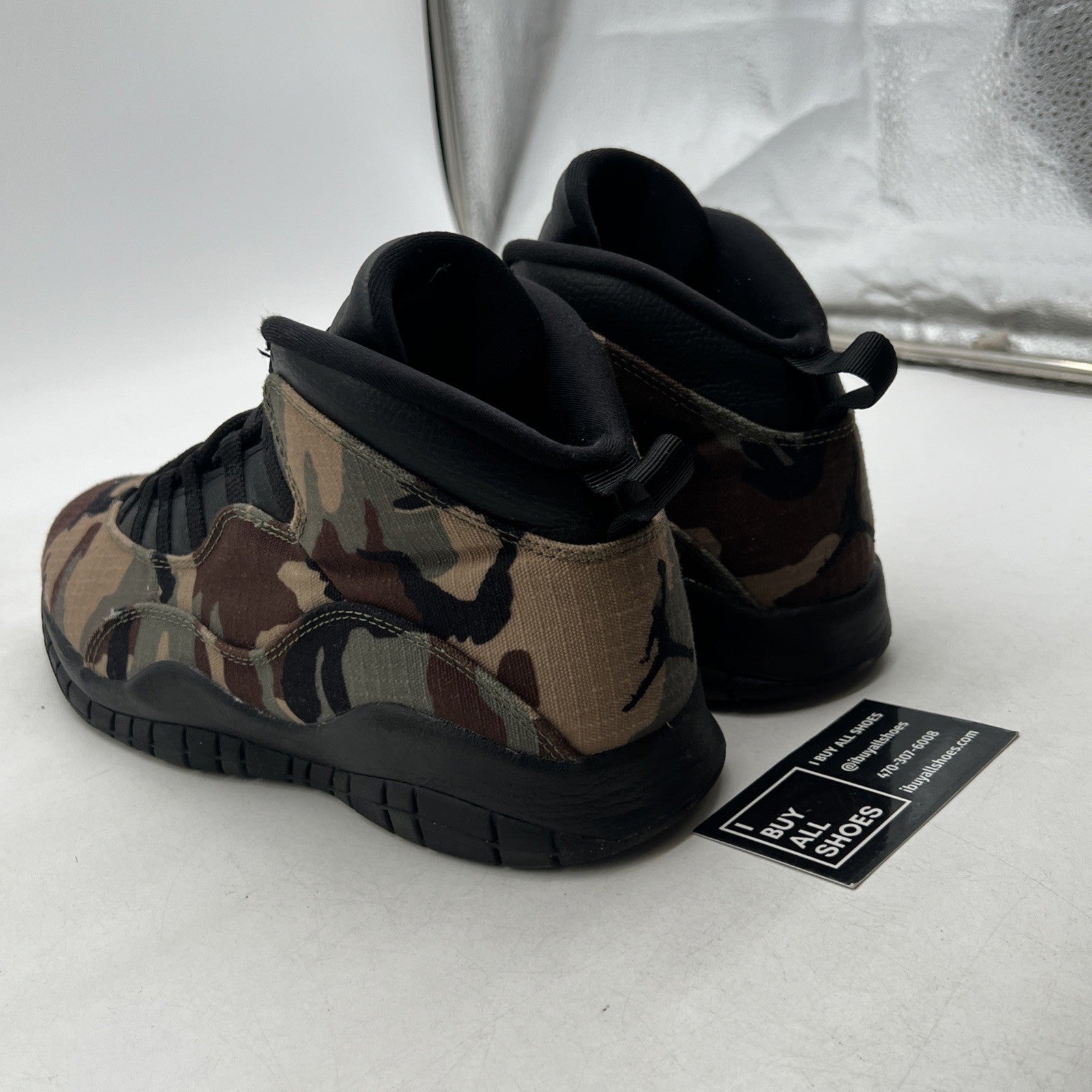 Size 10.5 - Air Jordan 10 Retro Woodland Camo (310805-201)