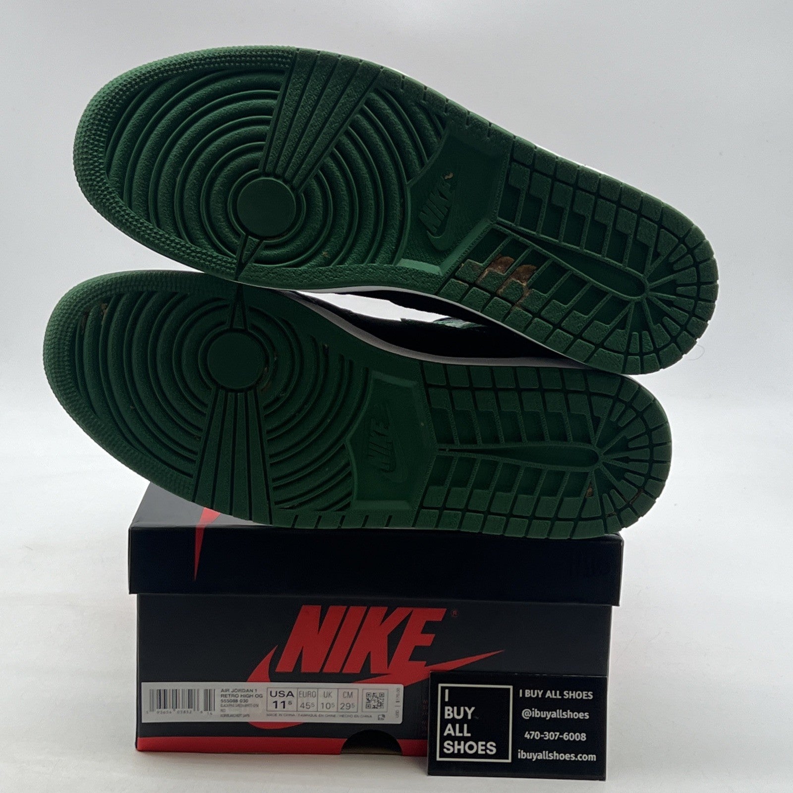 Size 11.5 - Air Jordan 1 Retro OG High Pine Green 2.0 (555088-030)