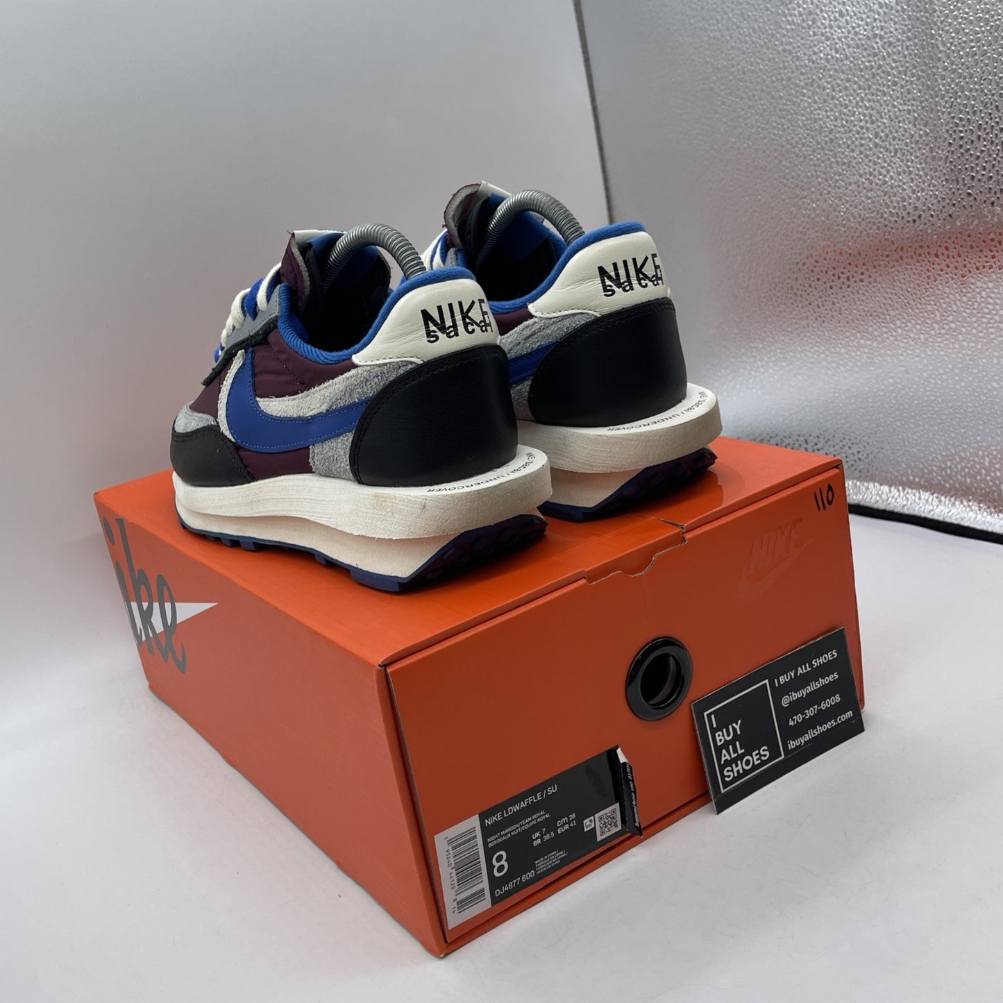 Size 8 - Nike sacai x Undercover x LDWaffle Night Maroon Team Royal (DJ4877-600)