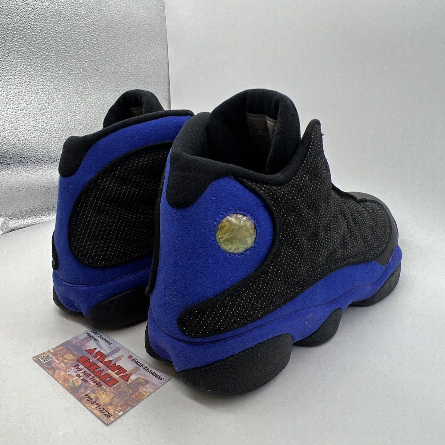 Size 13 - Jordan 13 Retro Hyper Royal 2020 Black Leather Suede (414571-040)