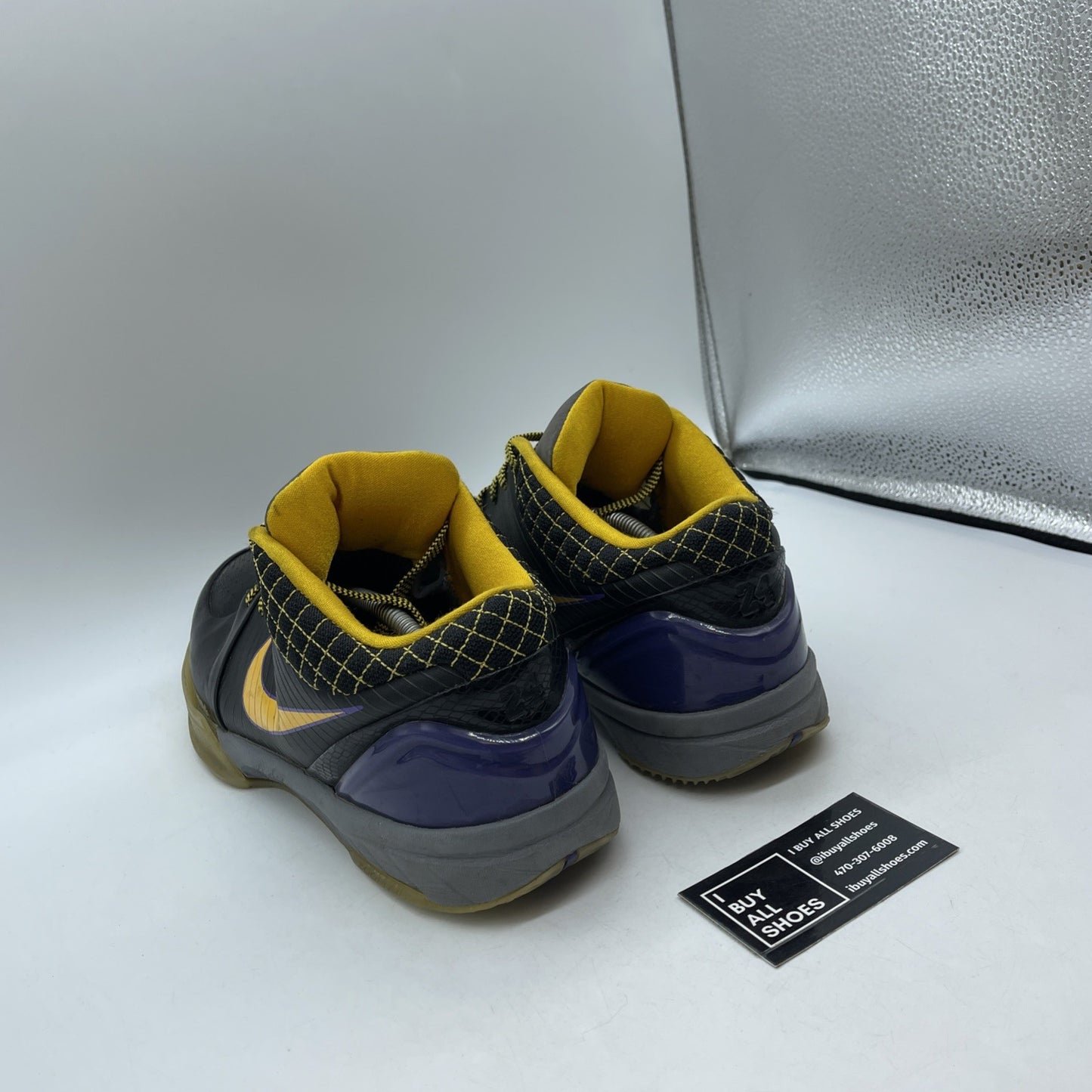 Size 14 - Nike Zoom Kobe 4 2009 Carpe Diem Black Yellow Leather (344335-001)