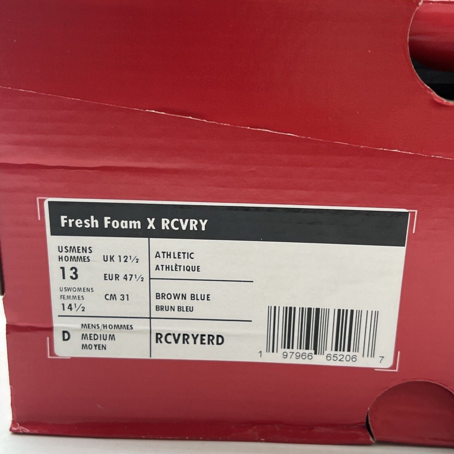 Size 13 - New Balance Fresh Foam X RCVRY Tamarind with Spice Blue Yeezy Comfort
