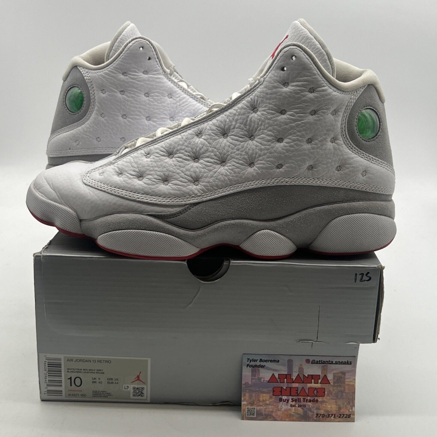 Size 10 - Air Jordan 13 Retro White Wolf Grey (414571-160)