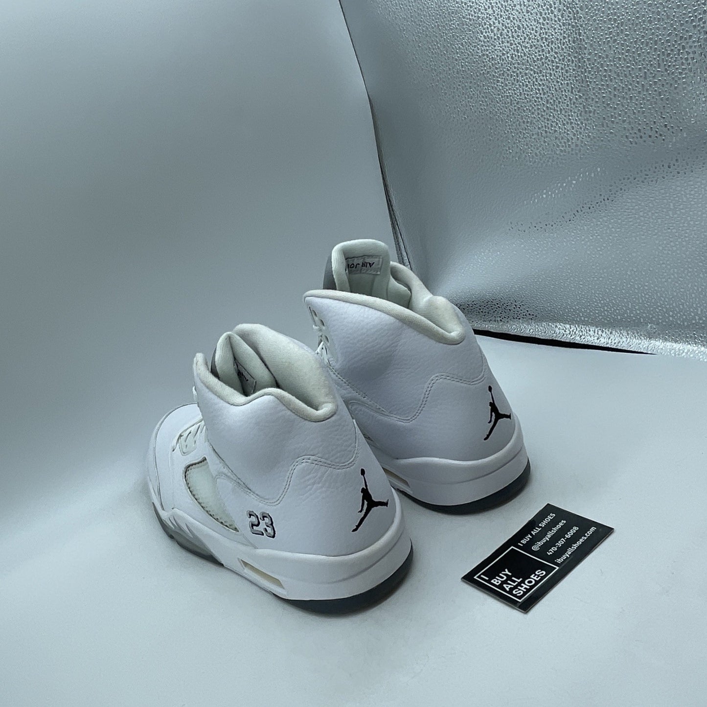 Size 14 - Air Jordan 5 Retro 2015 White Metallic (136027-130)