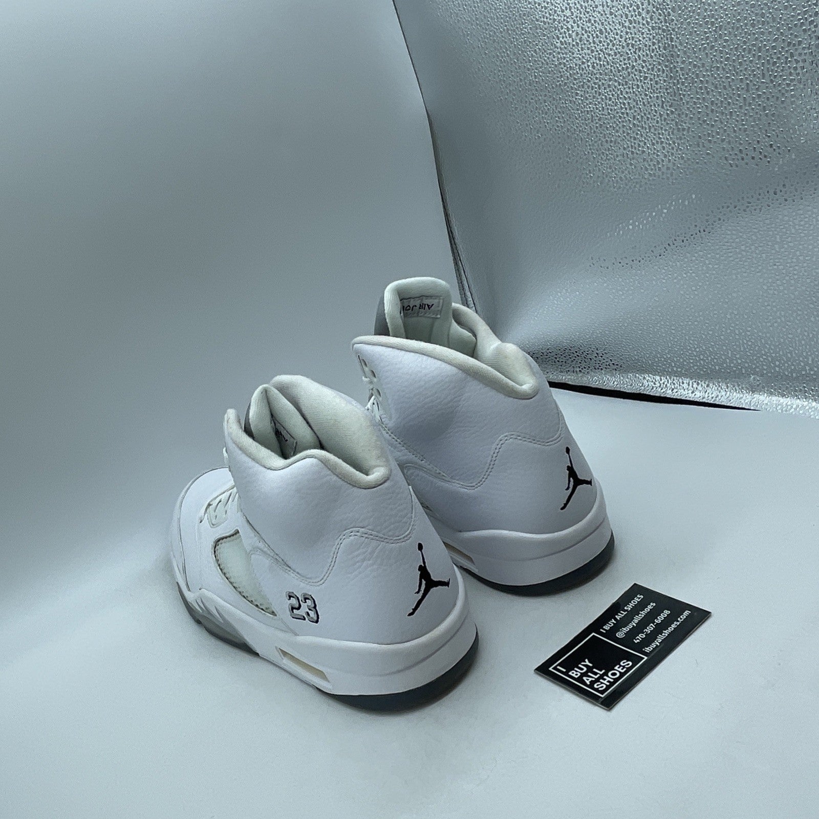 Size 14 - Air Jordan 5 Retro 2015 White Metallic (136027-130)