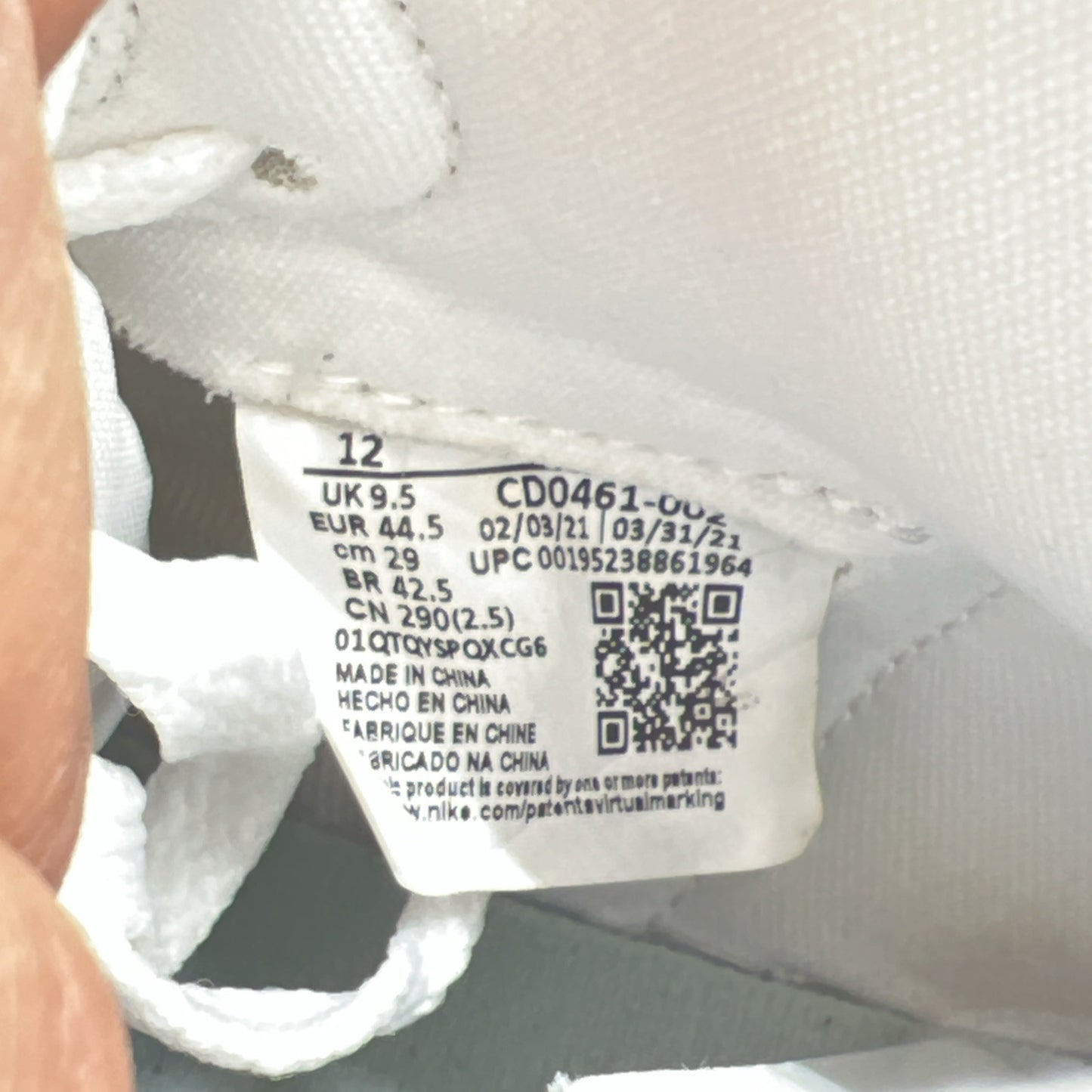 Size 12 - Air Jordan 1 Retro OG High Seafoam W (CD0461-002)