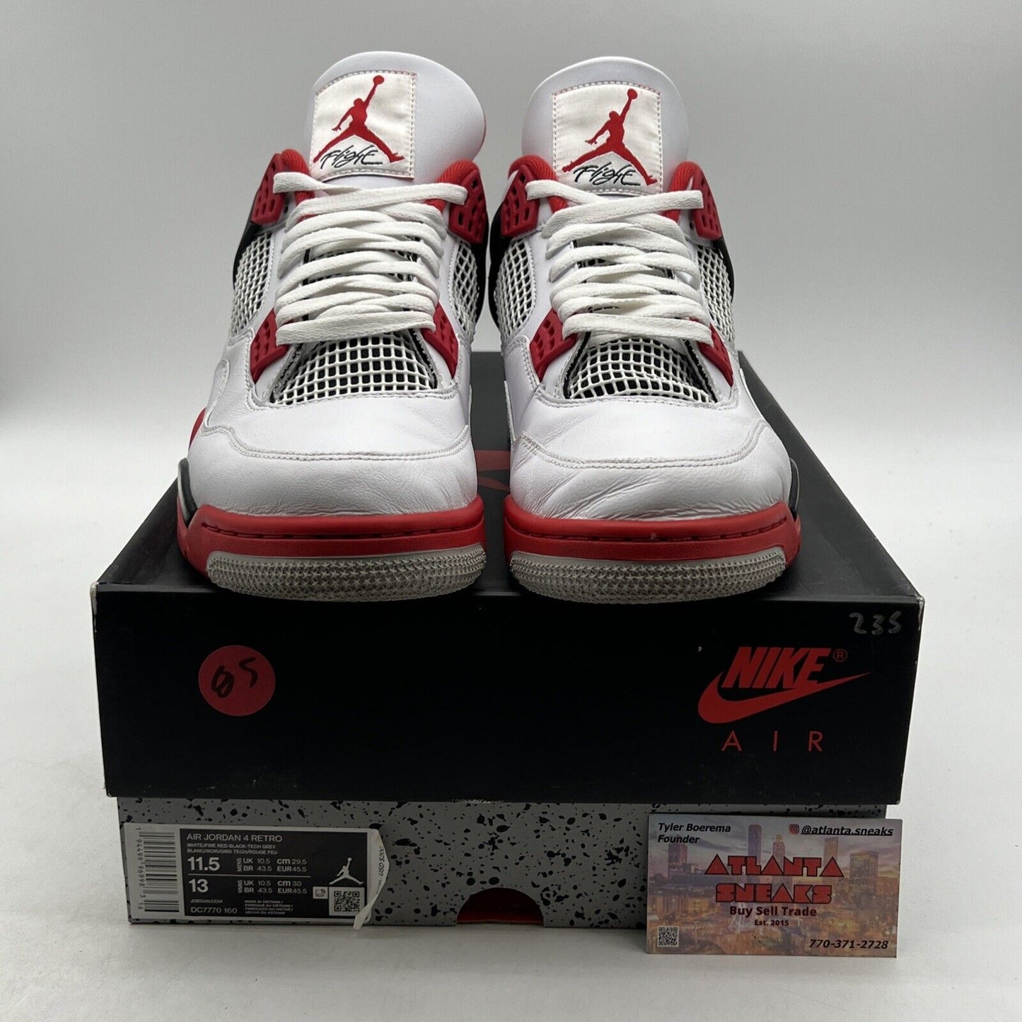 Size 11.5 - Jordan 4 Retro OG Mid Fire Red (DC7770-160)