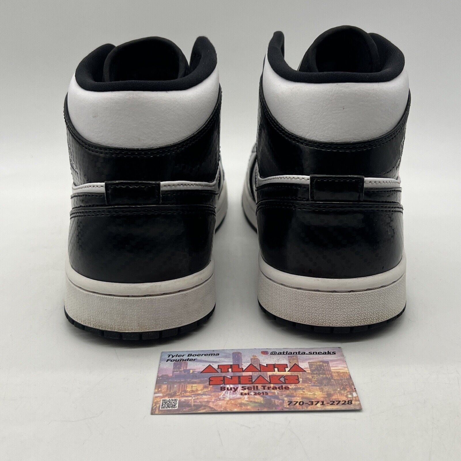 Size 9.5 - Air Jordan 1 SE Mid All Star 2021 Black White Leather (DD1649-001)