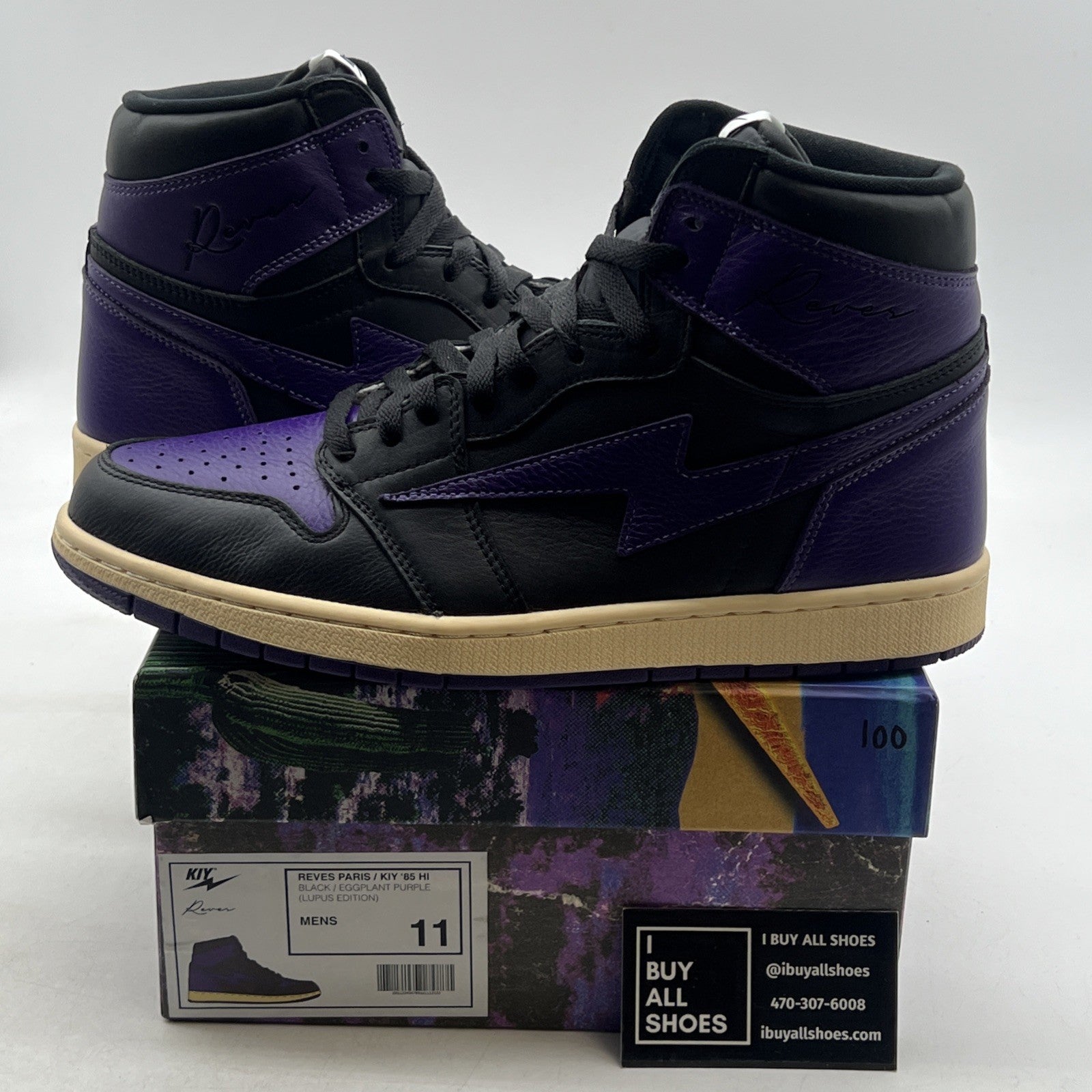 Size 11 - Air Kiy 85 Hi  Reeves Paris Lupus Awareness
