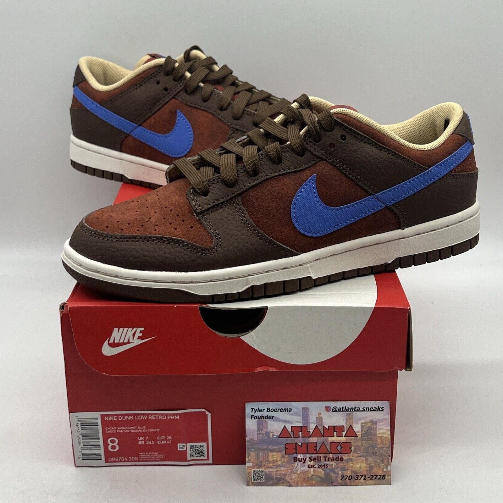 Size 8 - Nike Dunk Low Mars Stone Blue Brand New Og All