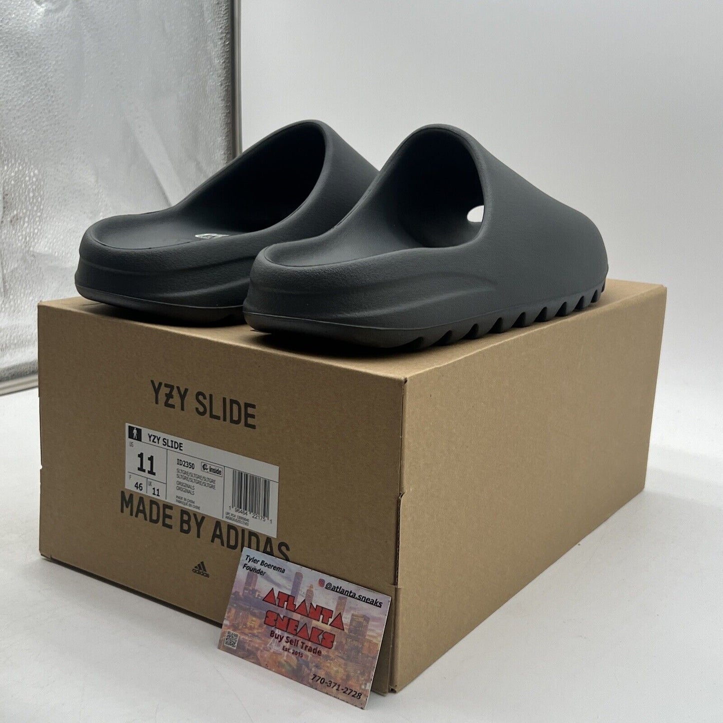 Size 11 - Adidas YZY SLIDE Slate Grey Men’s (ID2350)