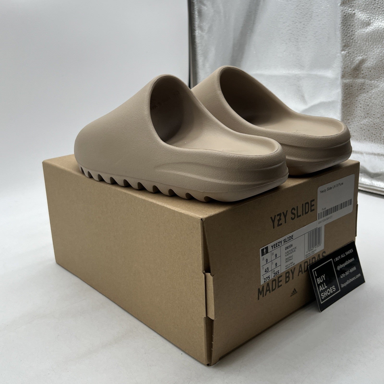 Size 9 - Adidas Yeezy Slide Pure Beige Tan (GW1934)