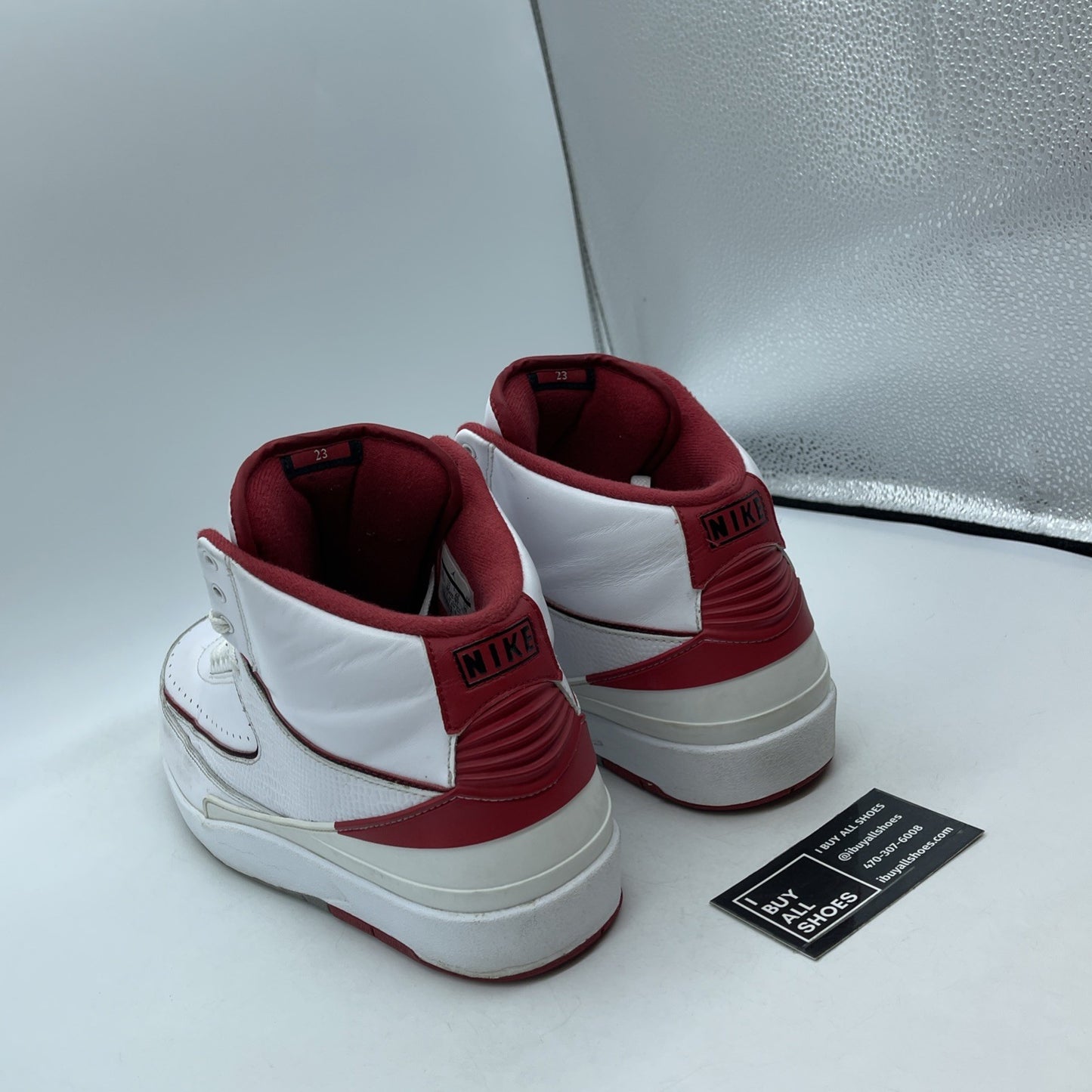 Size 12 - Air Jordan 2 Retro Chicago Home White Red Leather (385475-102)