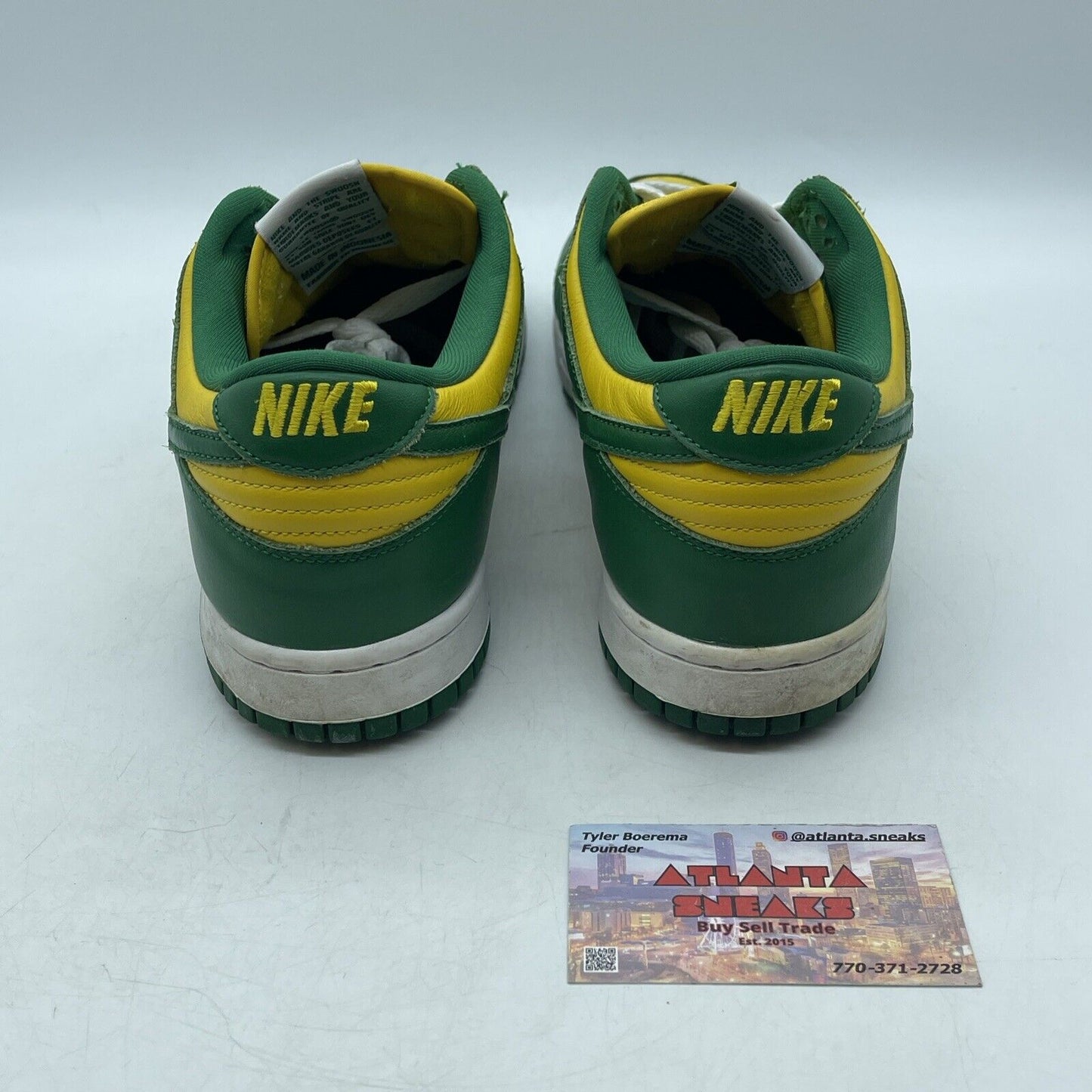 Size 8.5 - Nike Dunk SP 2020 Low Brazil Green Yellow White (CU1727-700)