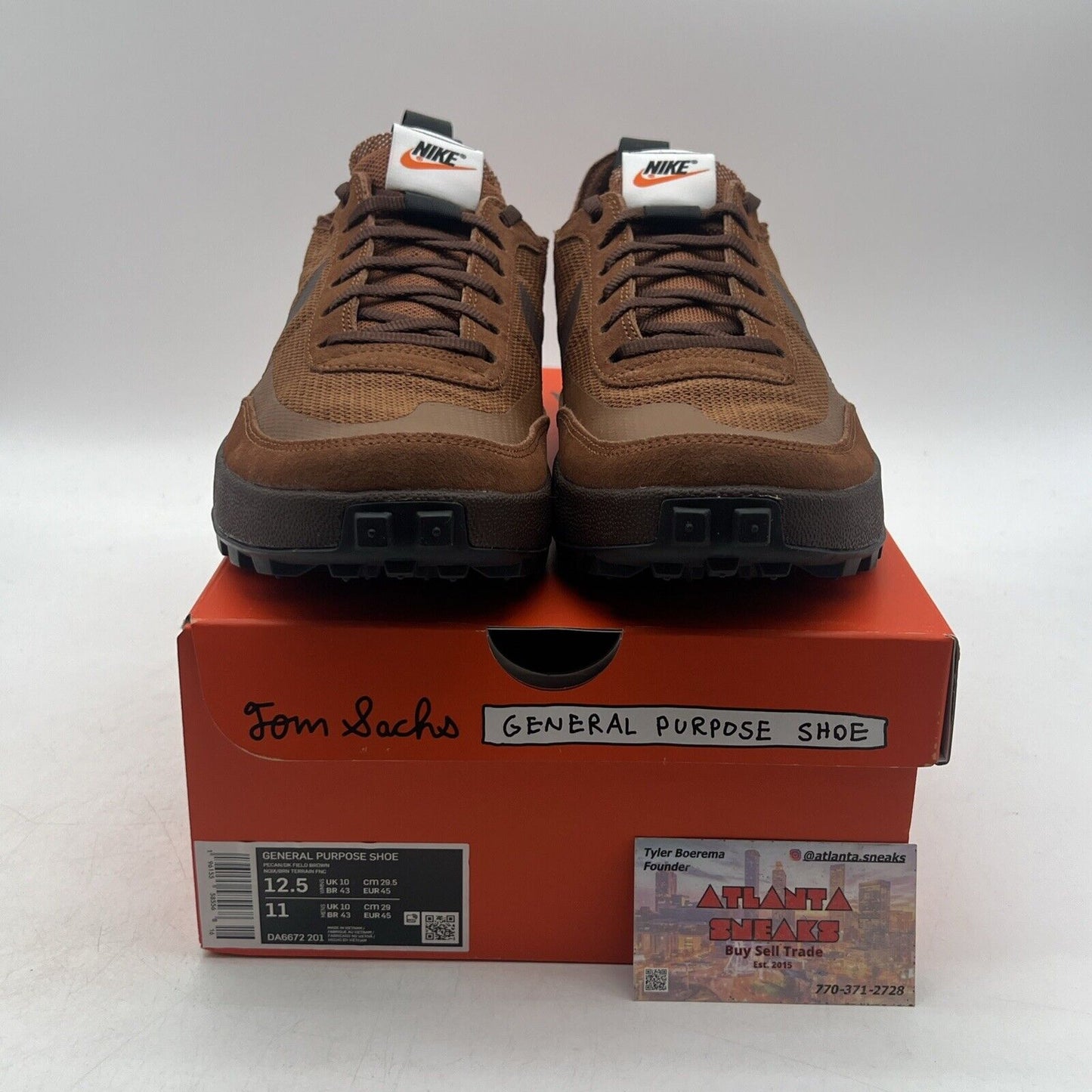 Size 12.5 - NikeCraft General Purpose Shoe x Tom Sachs Low Brown W (DA6672-201)