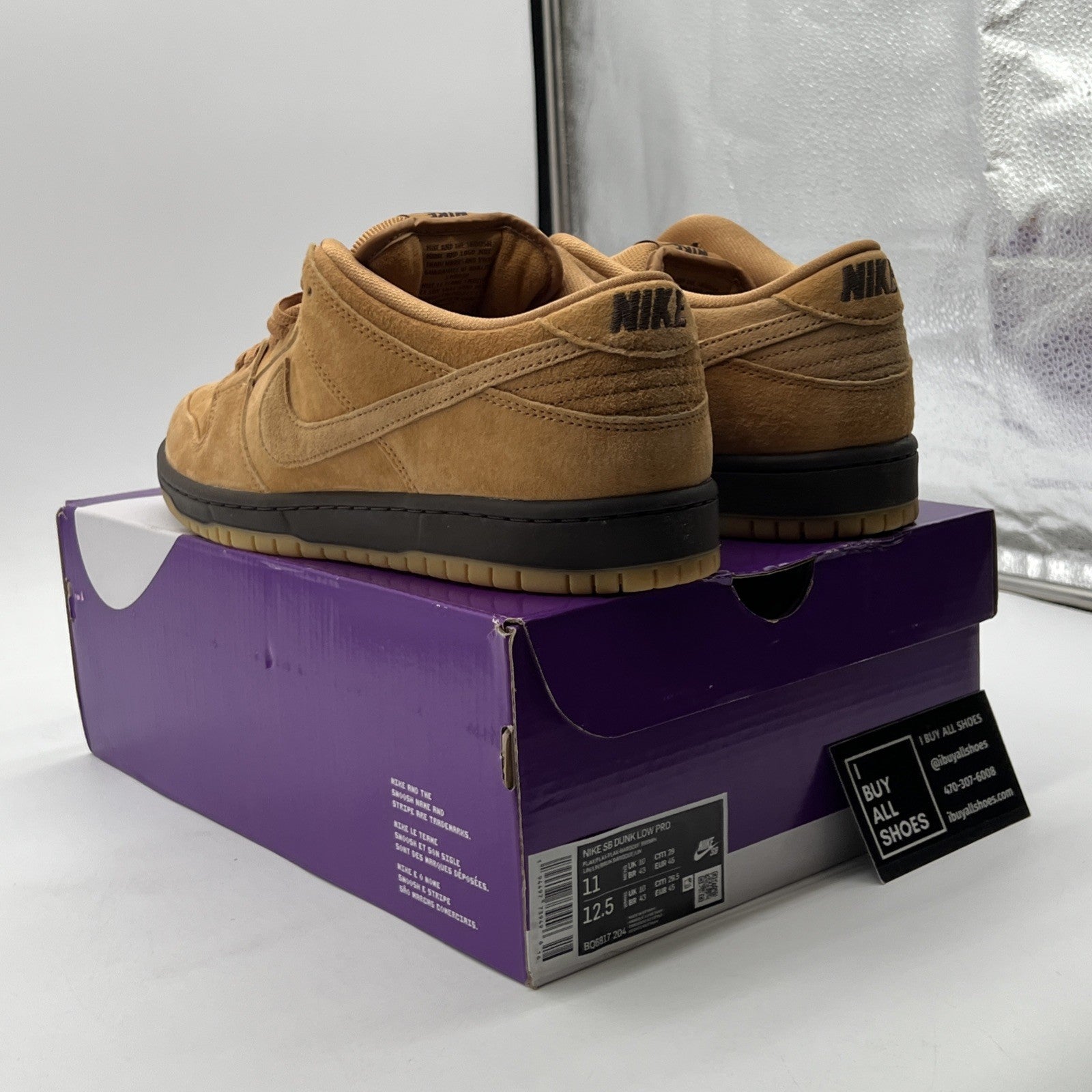 Size 11 - Nike Dunk Pro SB Low Wheat Mocha (BQ6817-204)