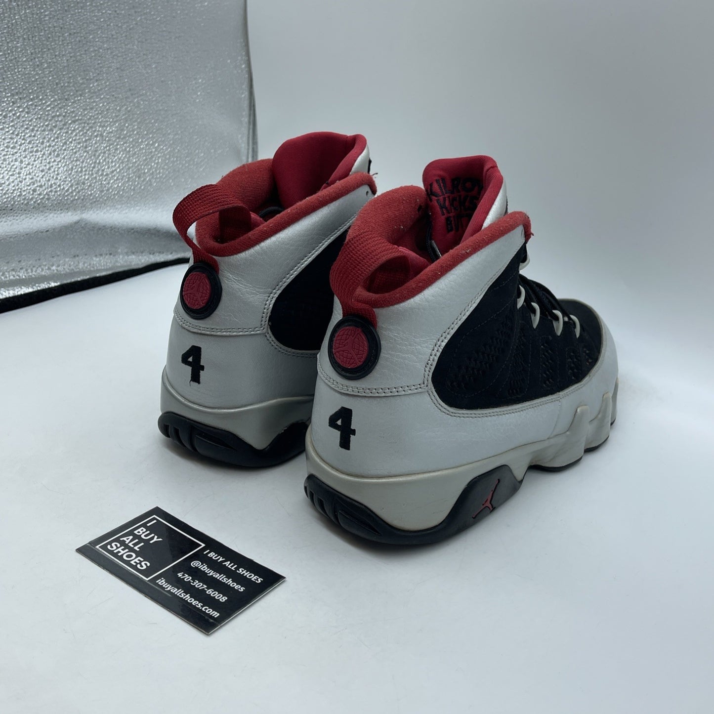 Size 11 - Air Jordan 9 Retro Johnny Kilroy Grey Black Suede (302370-012)