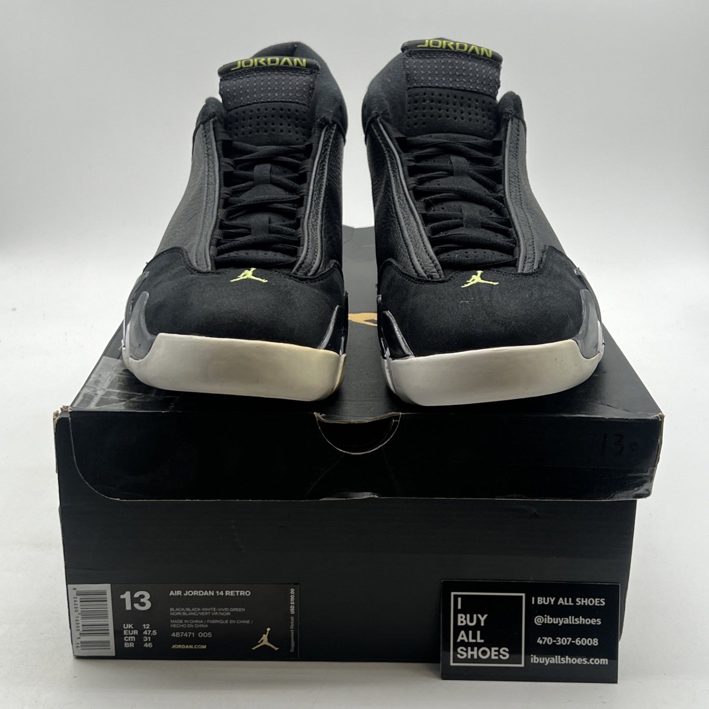 Size 13 - Air Jordan 14 Retro 2016 Indiglo (487471-005)