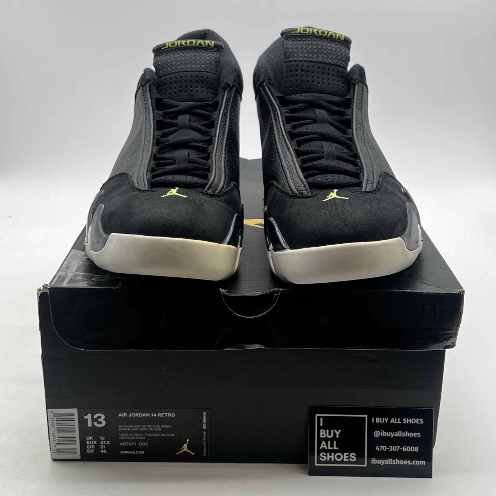 Size 13 - Air Jordan 14 Retro 2016 Indiglo (487471-005)