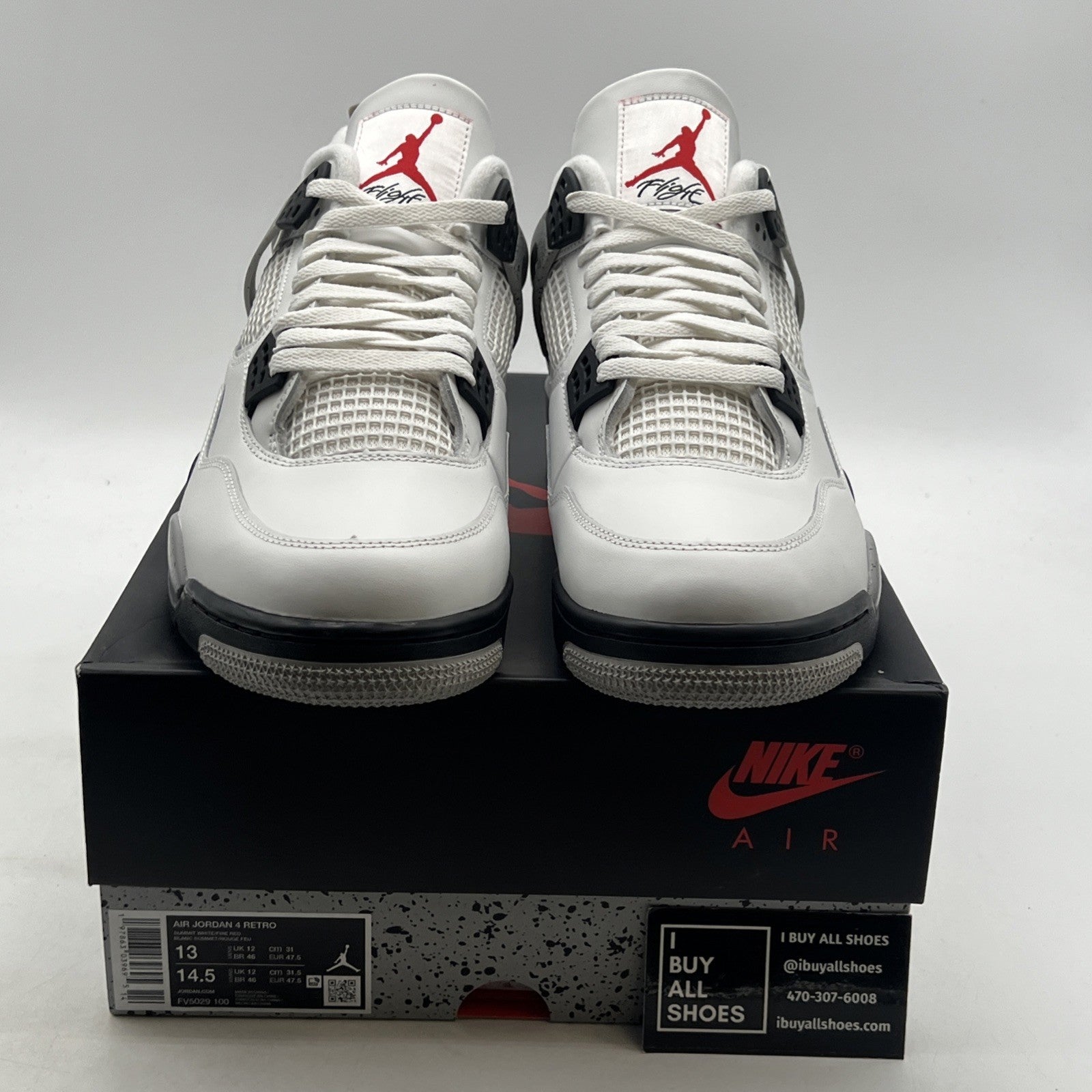 Size 13 - Air Jordan 4 Retro OG 2025 White Cement (FV5029-100)