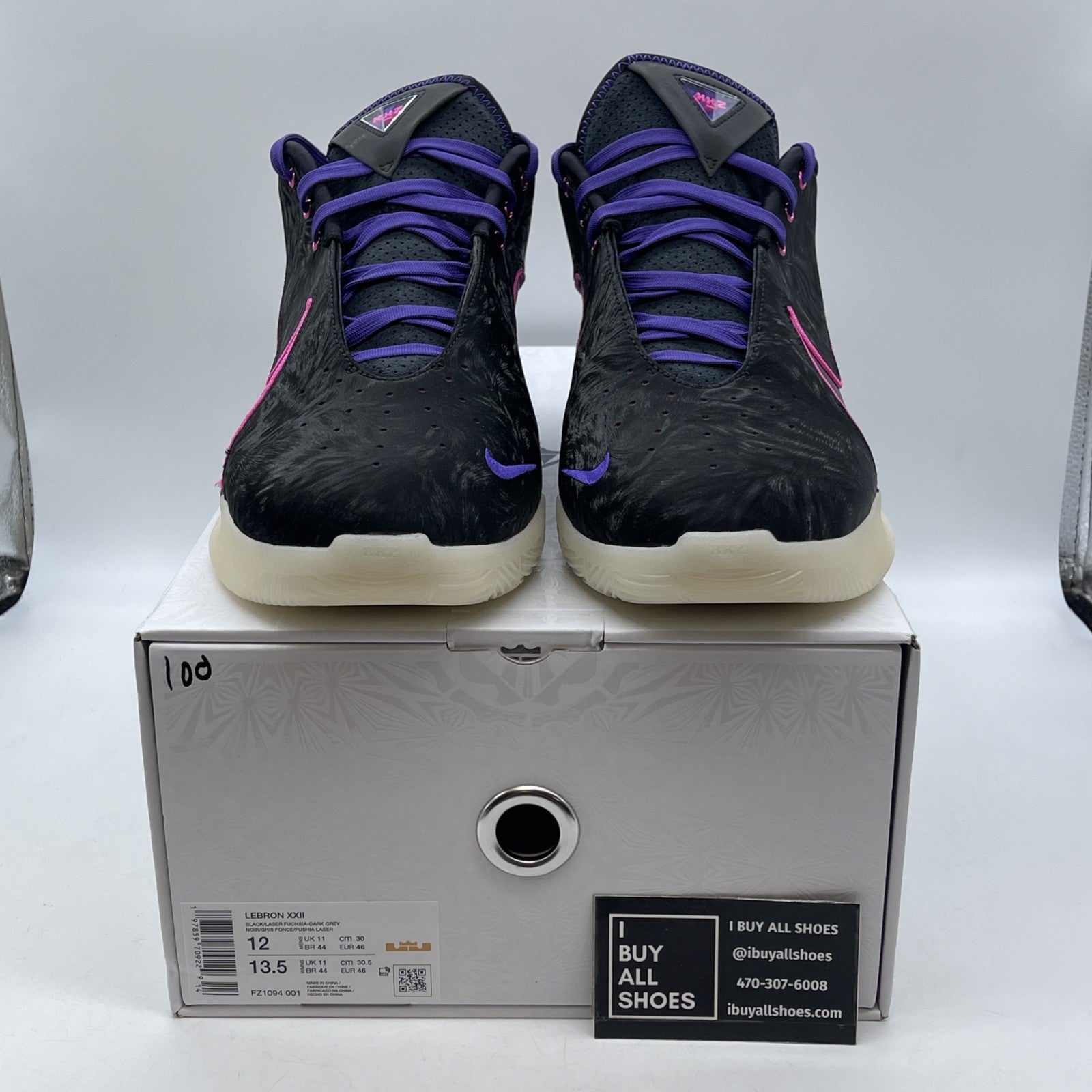 Size 12 - Nike LeBron 22 Blacklight (FZ1094-001)