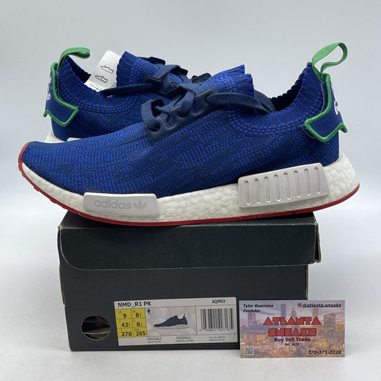 Size 9 - adidas Bleu de Paname x NMD_R1 Paris Blue White Red Green (AQ0903)