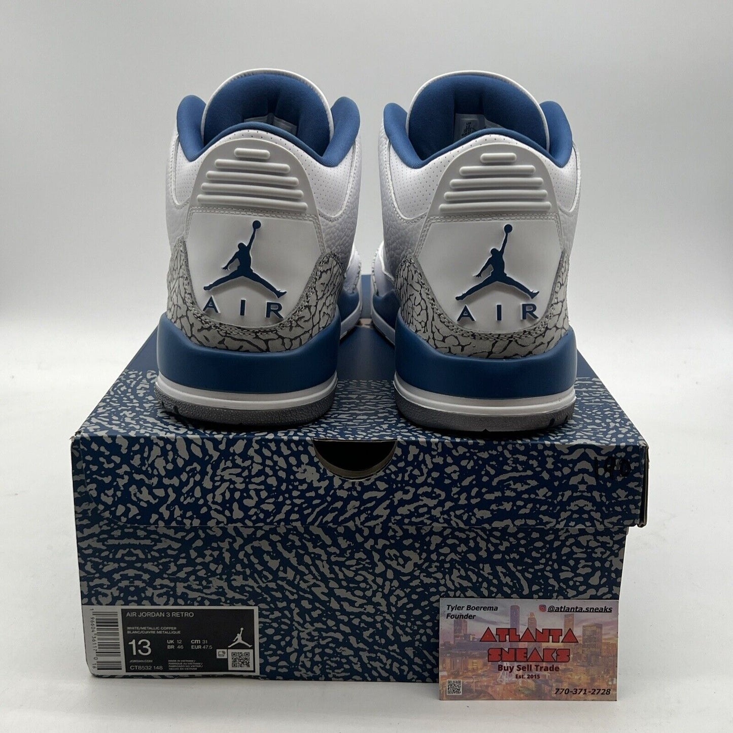 Size 13 - Air Jordan 3 Retro Mid Washington Wizards (CT8532-148)