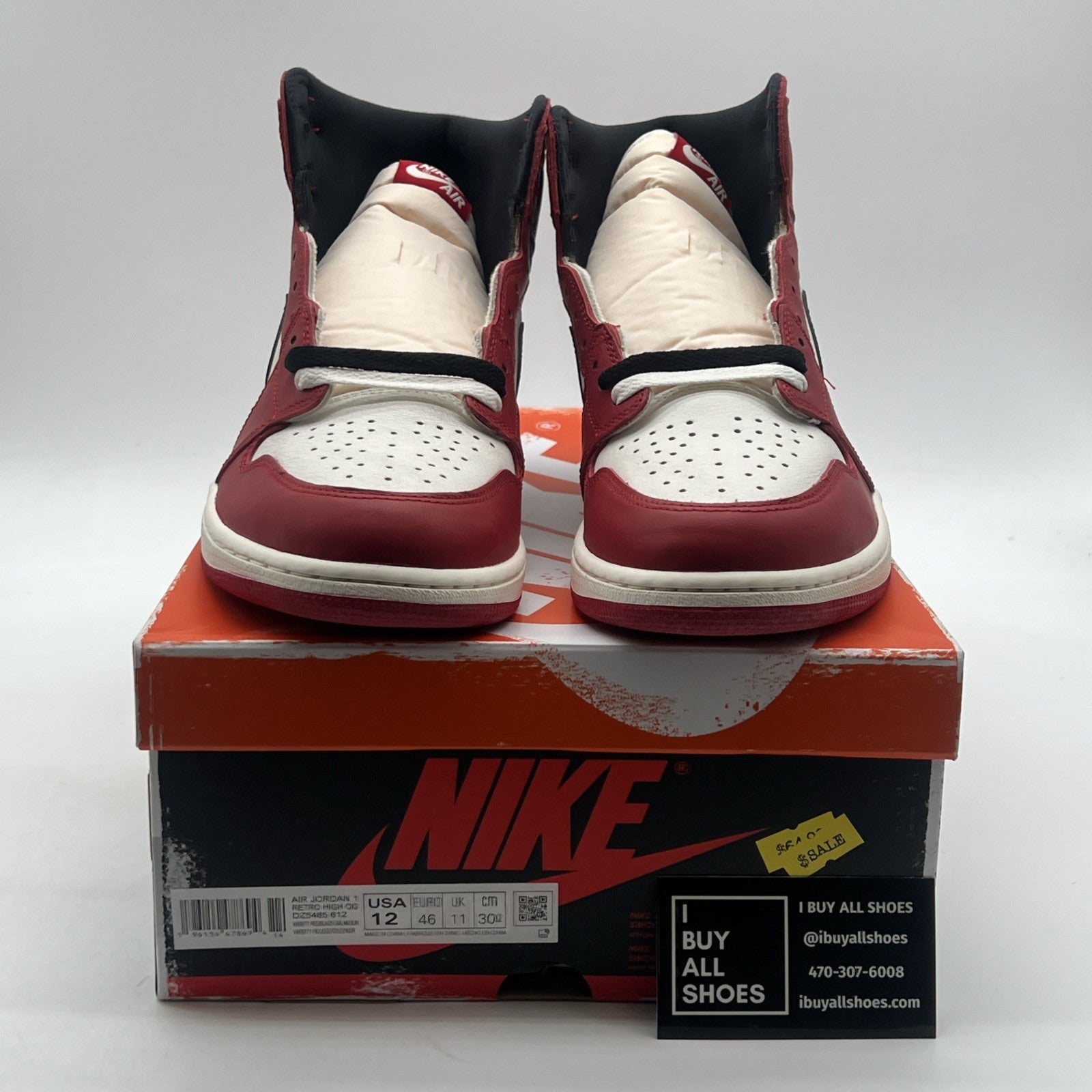 Size 12 - Air Jordan 1 Retro High  Chicago Reimagined Lost & Found (DZ5485-612)