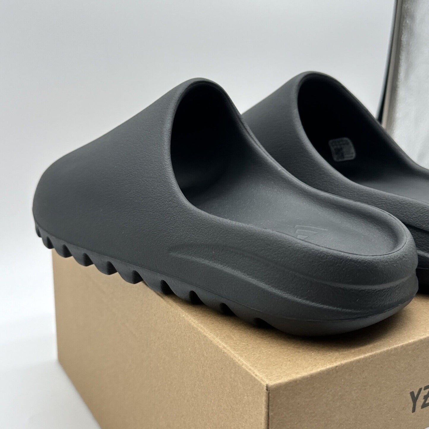 Size 9 - adidas Yeezy Slide Onyx 2022 Black Foam Kanye Comfy Slip One OG All New