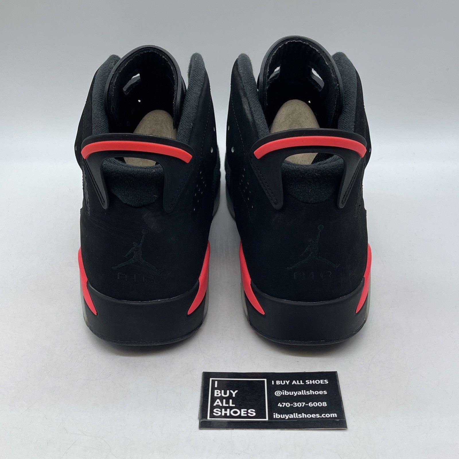 Size 14 - Air Jordan 6 Retro Infrared Black 2014 (384664-023)