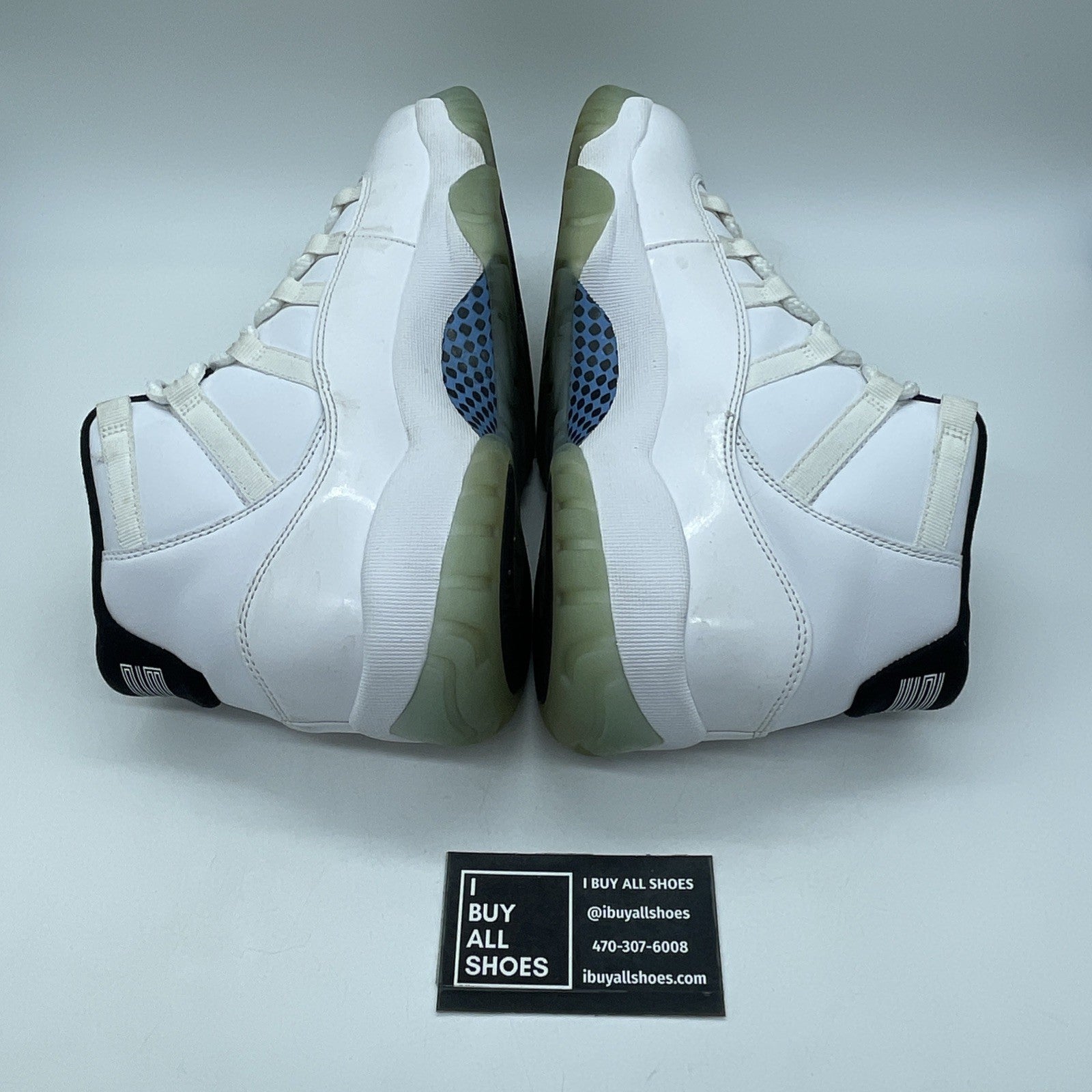 Size 9.5 - Air Jordan 11 Retro High Legend Blue (378037-117)
