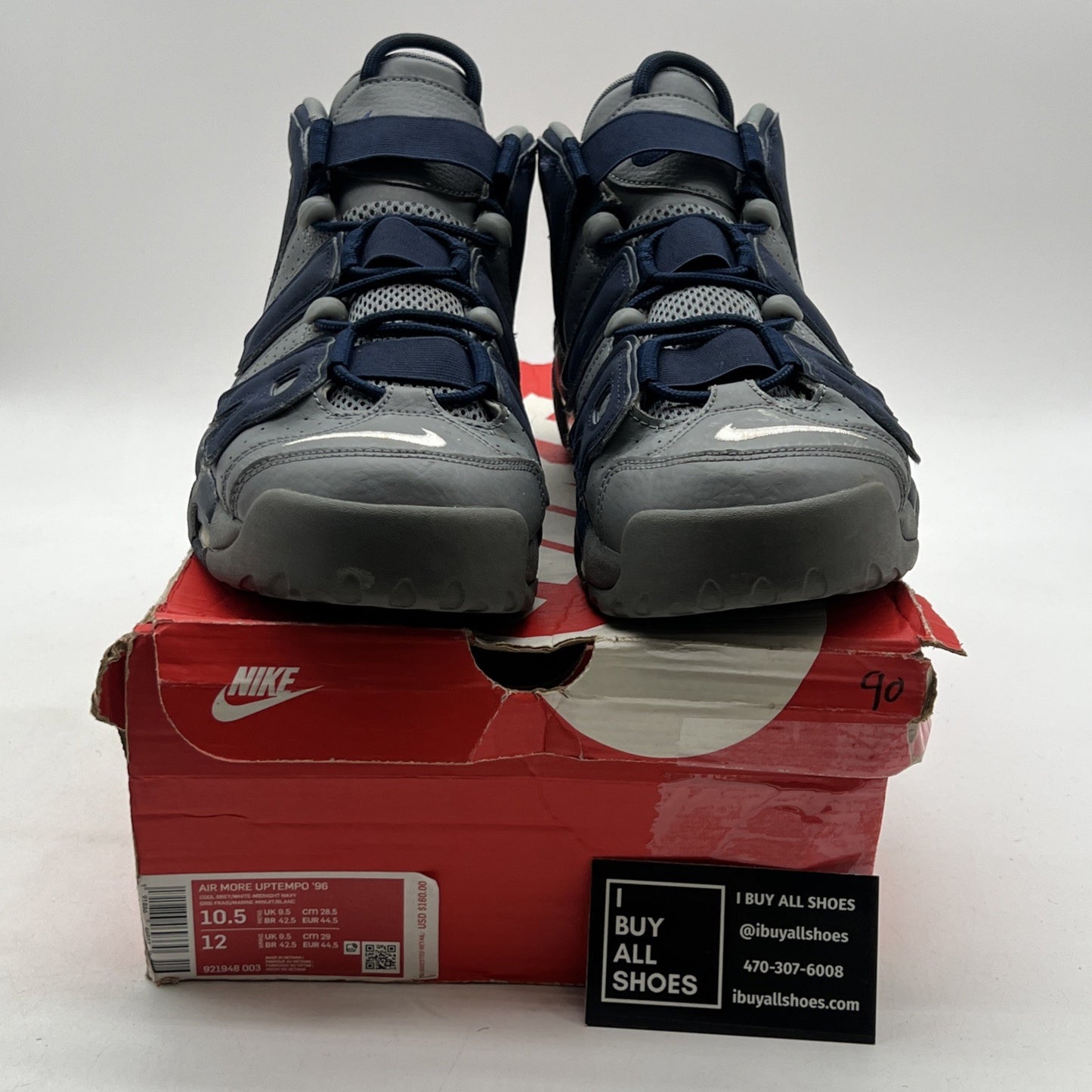 Size 10.5 - Nike Air More Uptempo Georgetown (921948-003)
