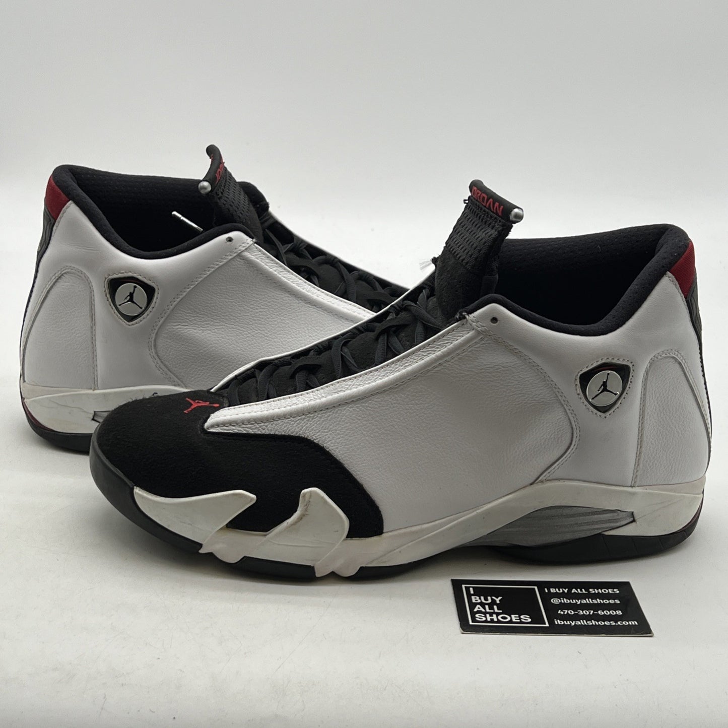 Size 14 - Air Jordan 14 Retro 2014 Black Toe (487471-102)