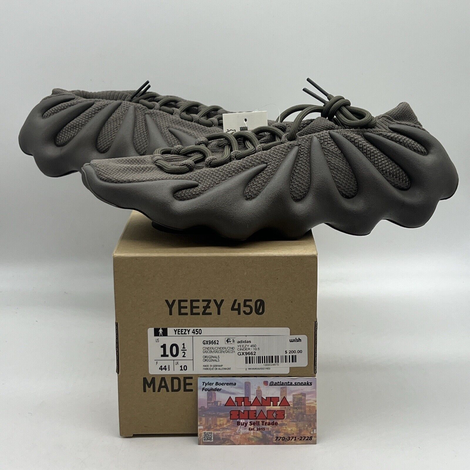 Size 10.5 - adidas Yeezy 450 Cinder Brand New Og All