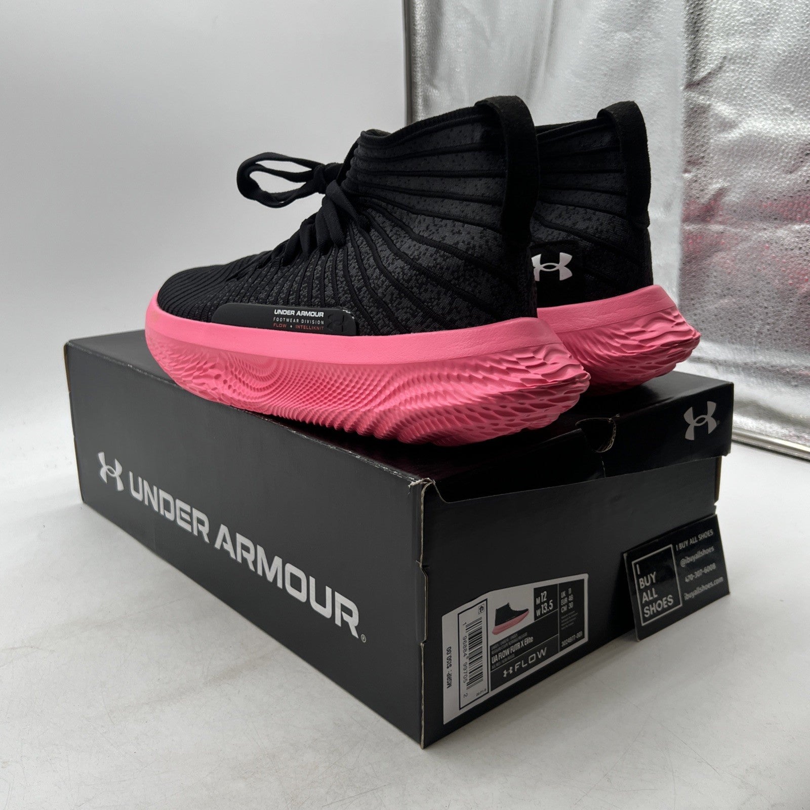 Size 12 - Under Armour Flow FUTR X Elite Black Beta (3024977-001)