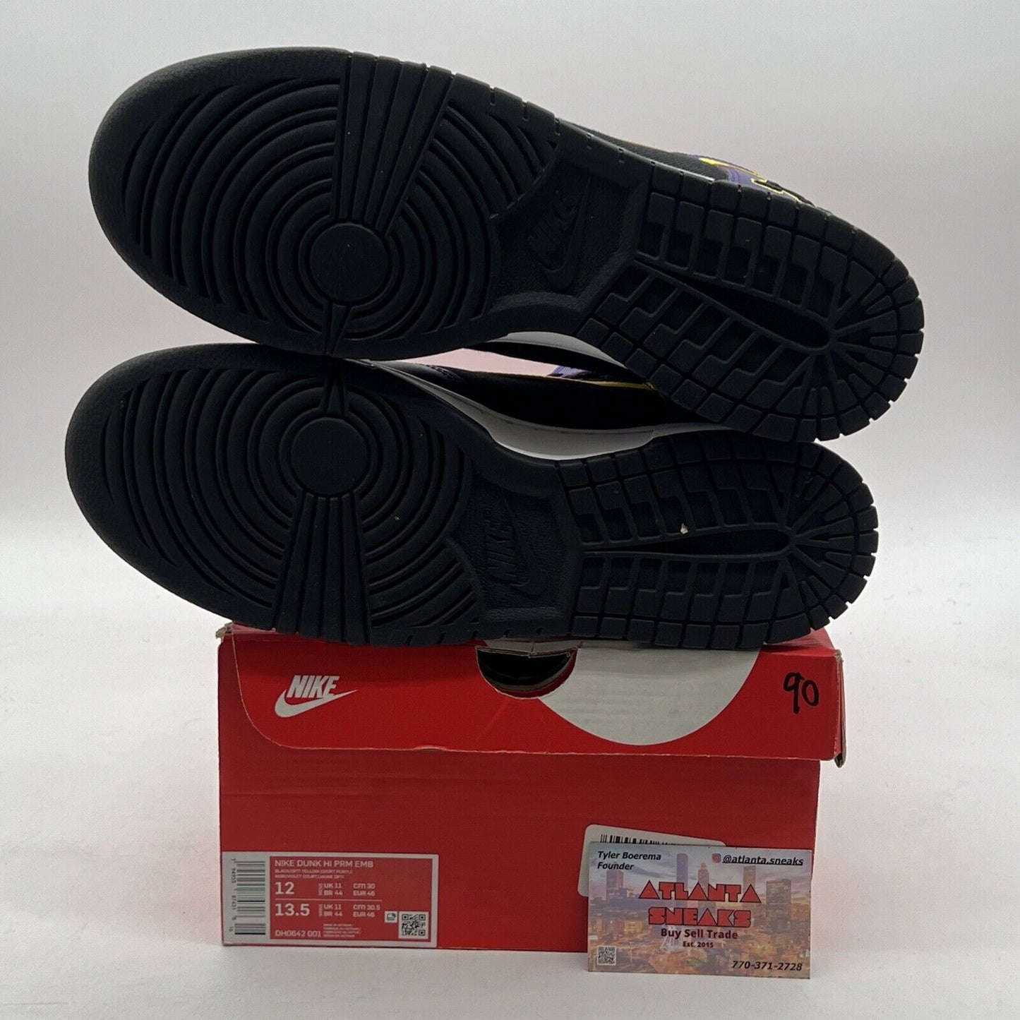 Size 12 - Nike Dunk Premium EMB High Lakers (DH0642-001)