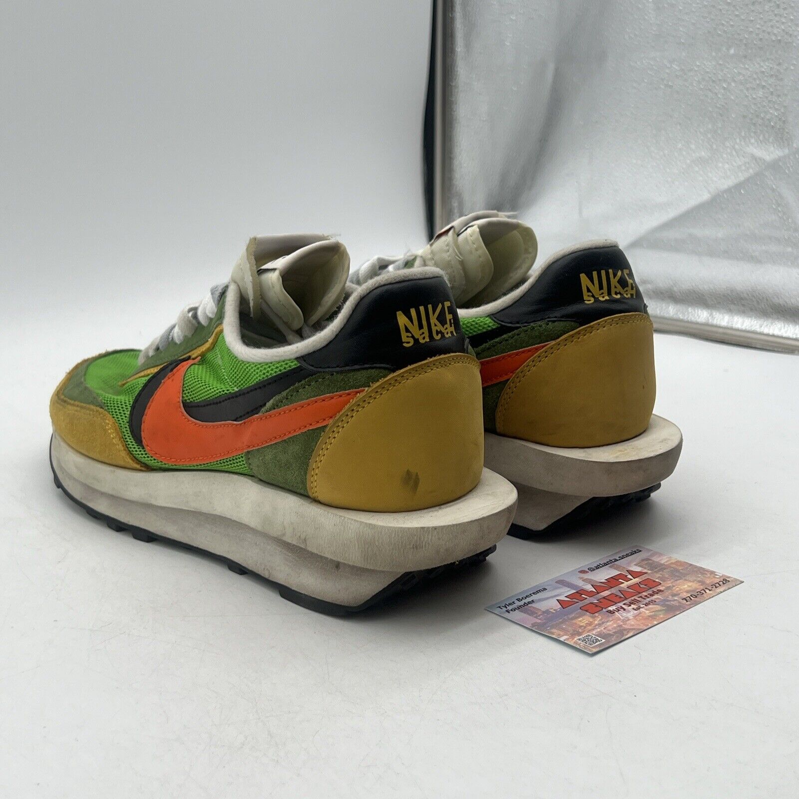 Size 10 - Nike sacai x LDWaffle Green Gusto Orange (BV0073-300)